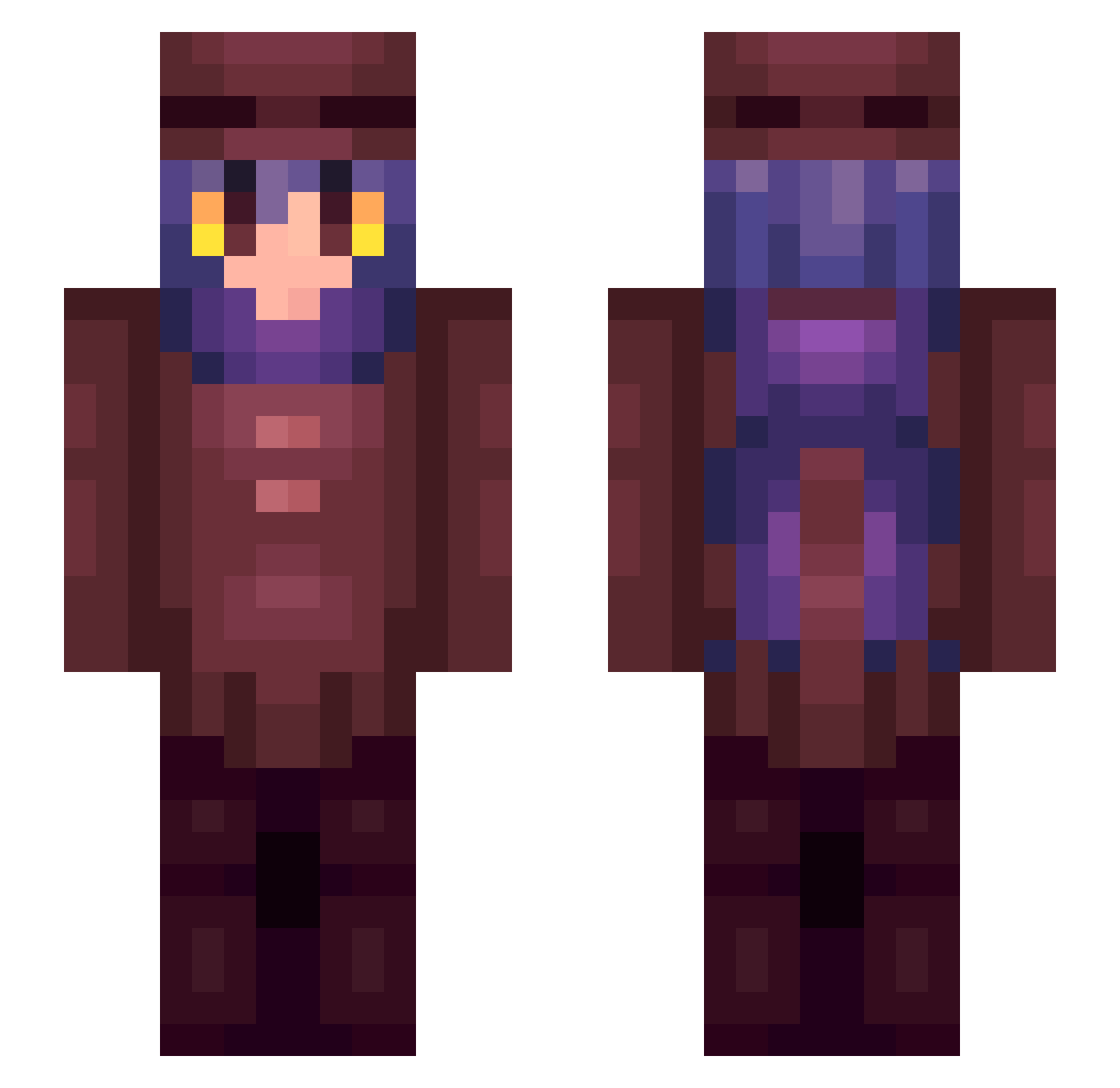 supertomtonik Minecraft skin, front and back view