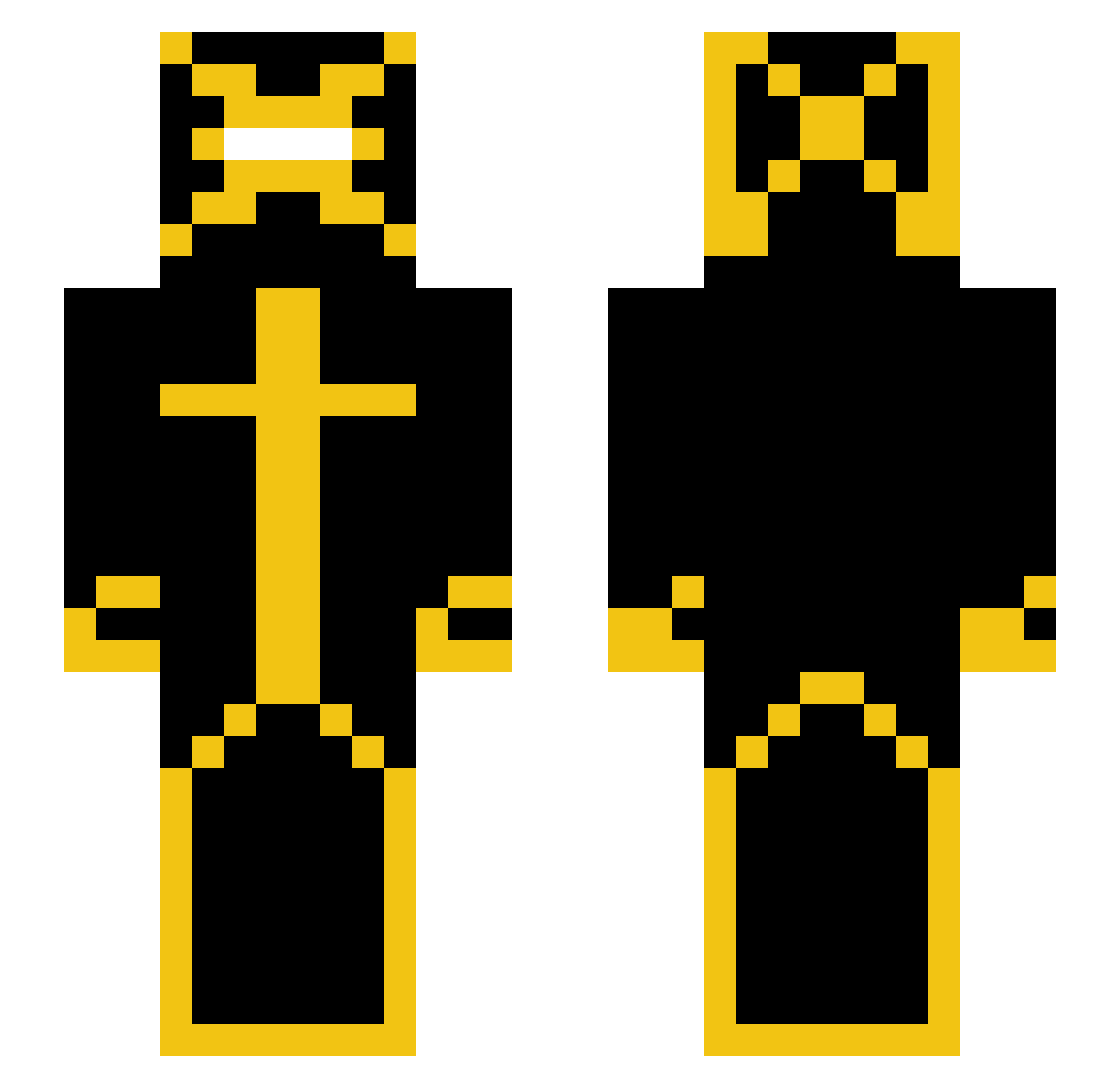 im_light_qt Minecraft skin, front and back view