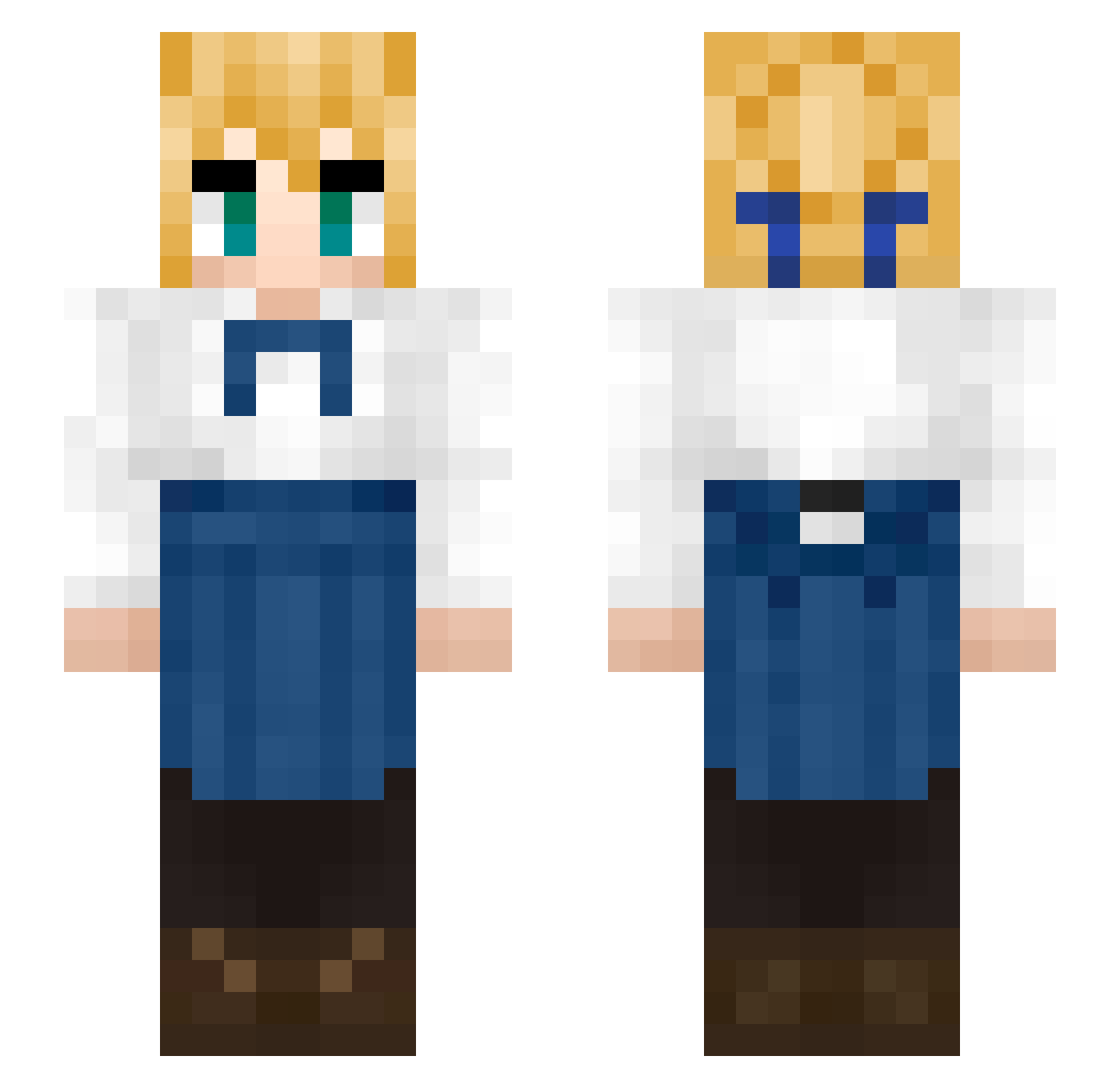 EpicSkull2k Minecraft skin, front and back view