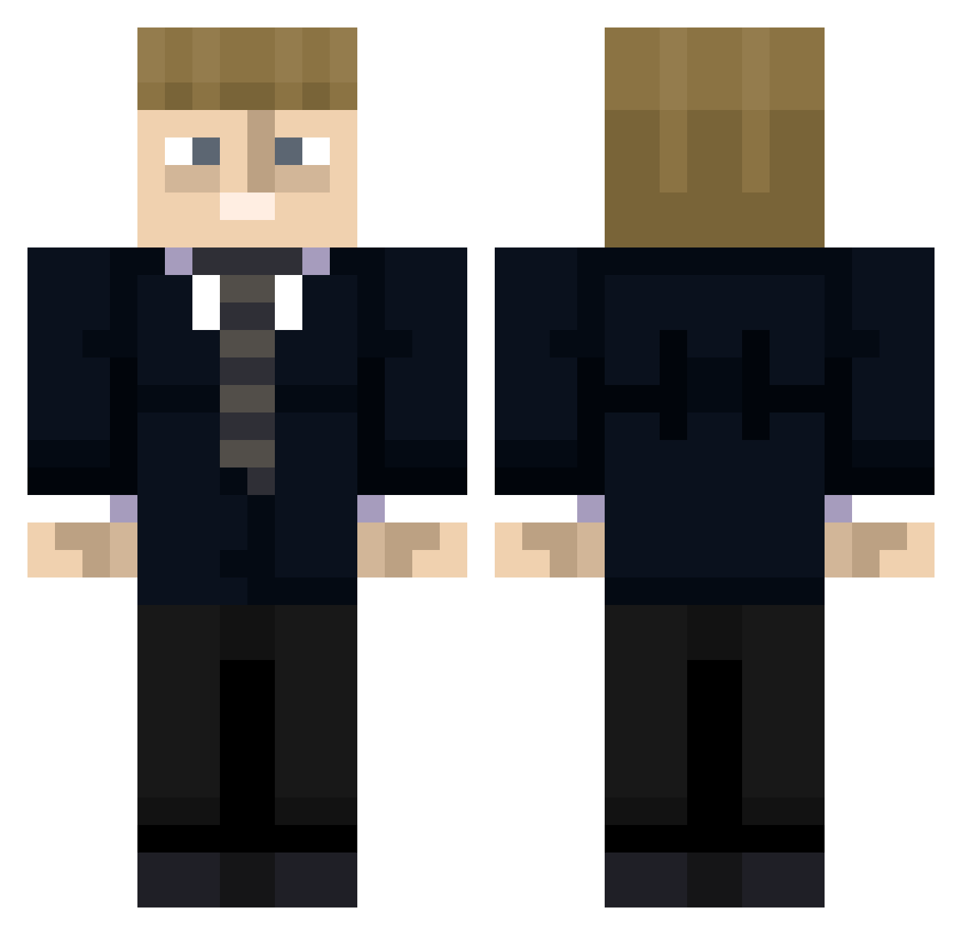 THELION213 Minecraft skin, front and back view
