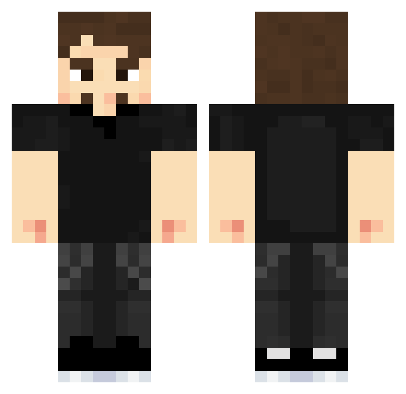 leoznscx Minecraft skin, front and back view
