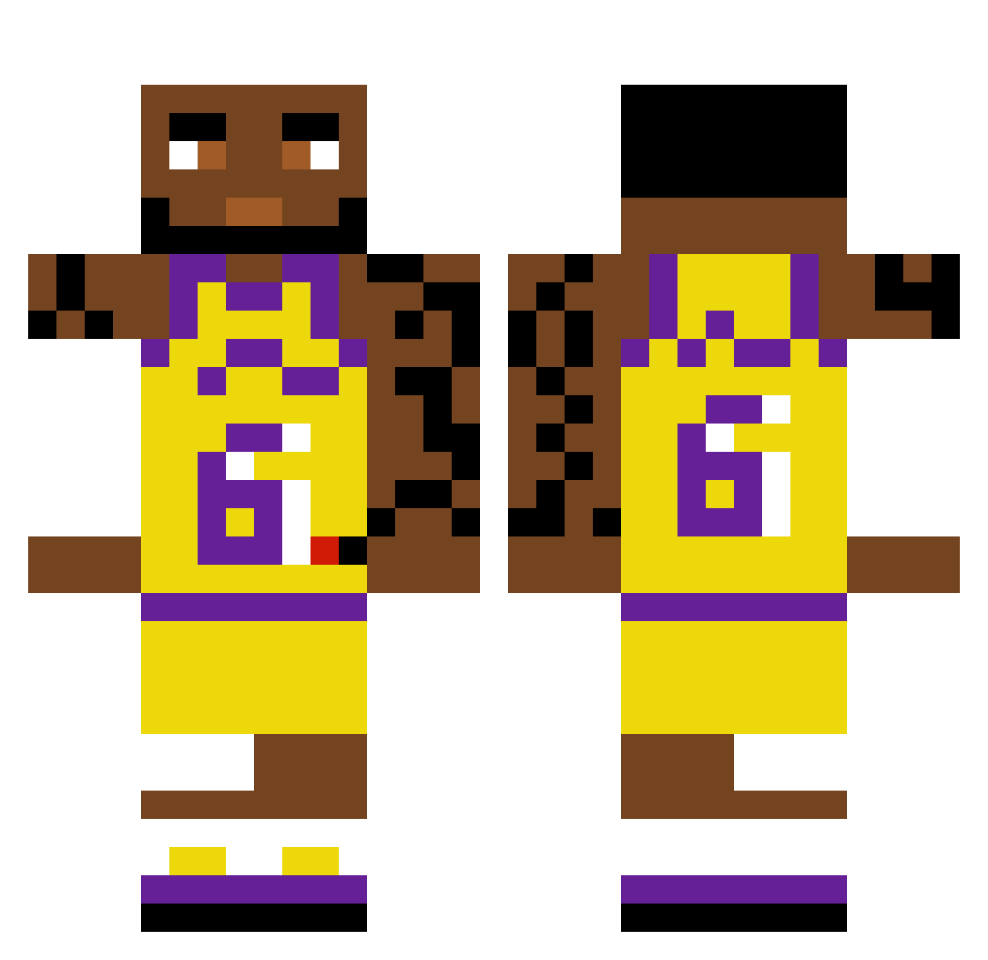 shinjuku_v20 Minecraft skin, front and back view