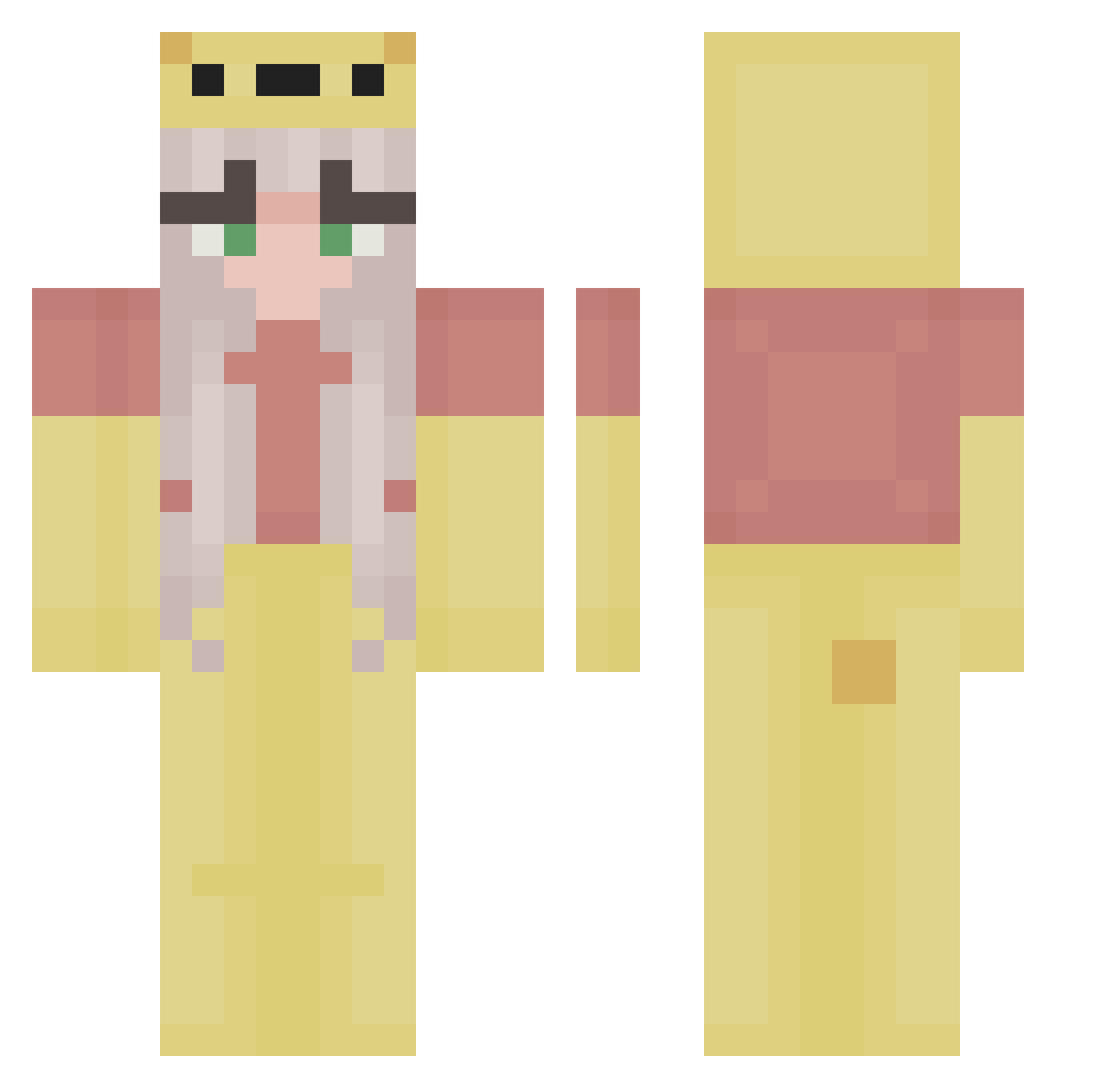 girlbossqueen604 Minecraft skin, front and back view