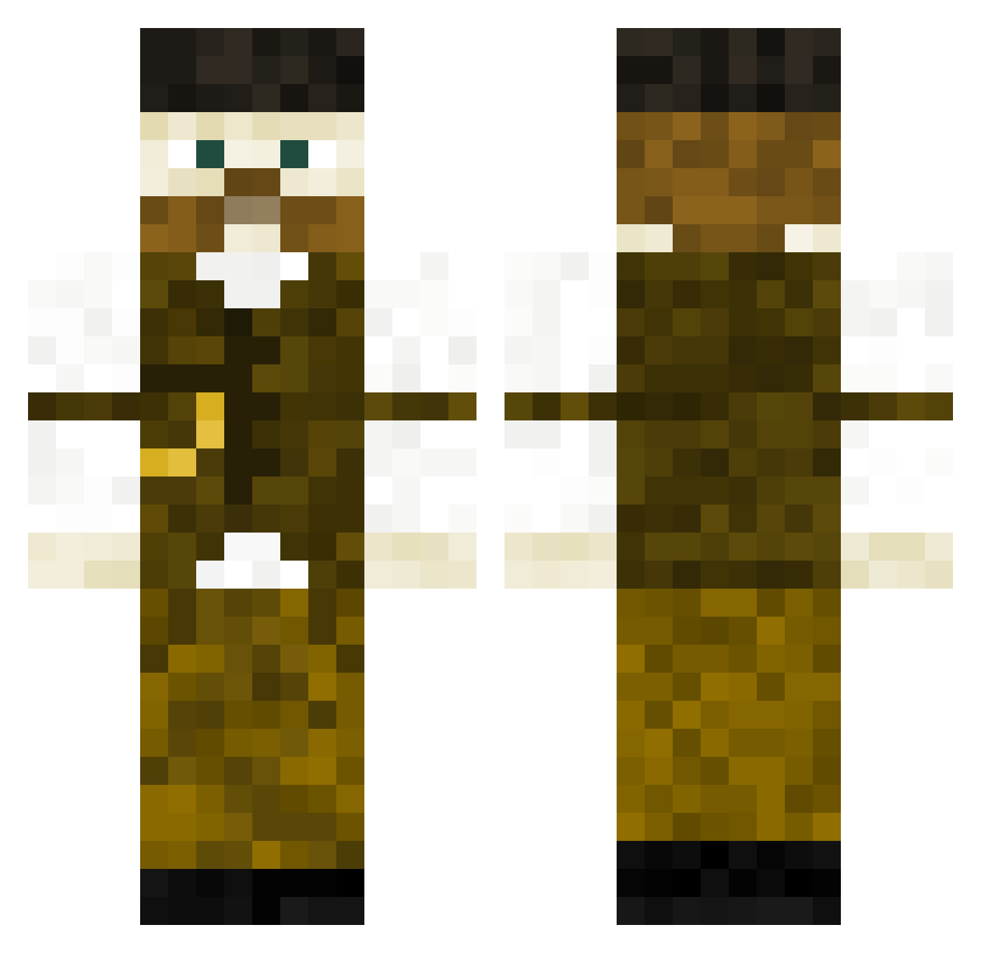 MR_F0FFER Minecraft skin, front and back view