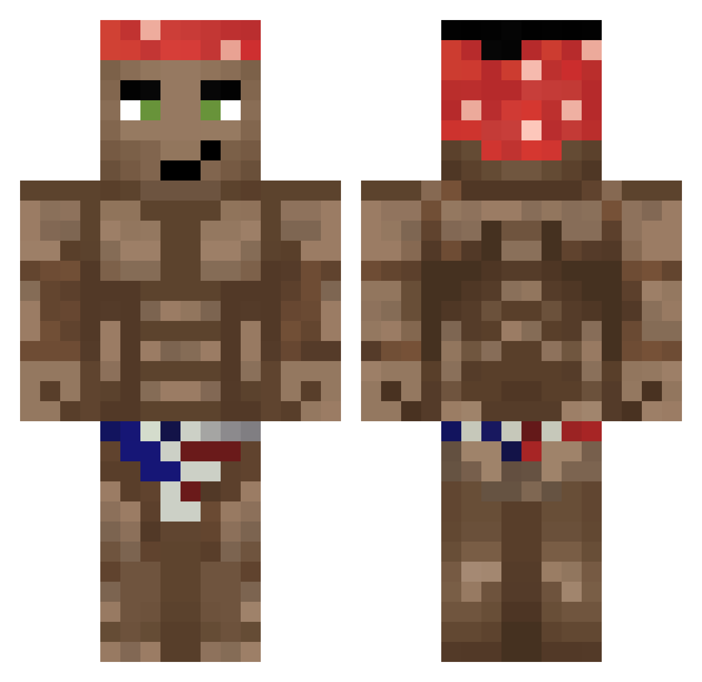 ljs_831 Minecraft skin, front and back view