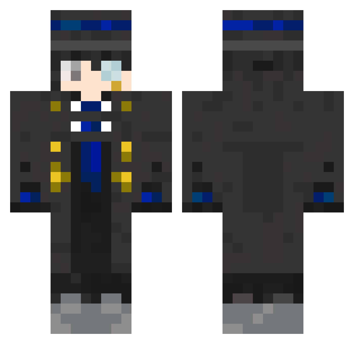 Il__Signore Minecraft skin, front and back view
