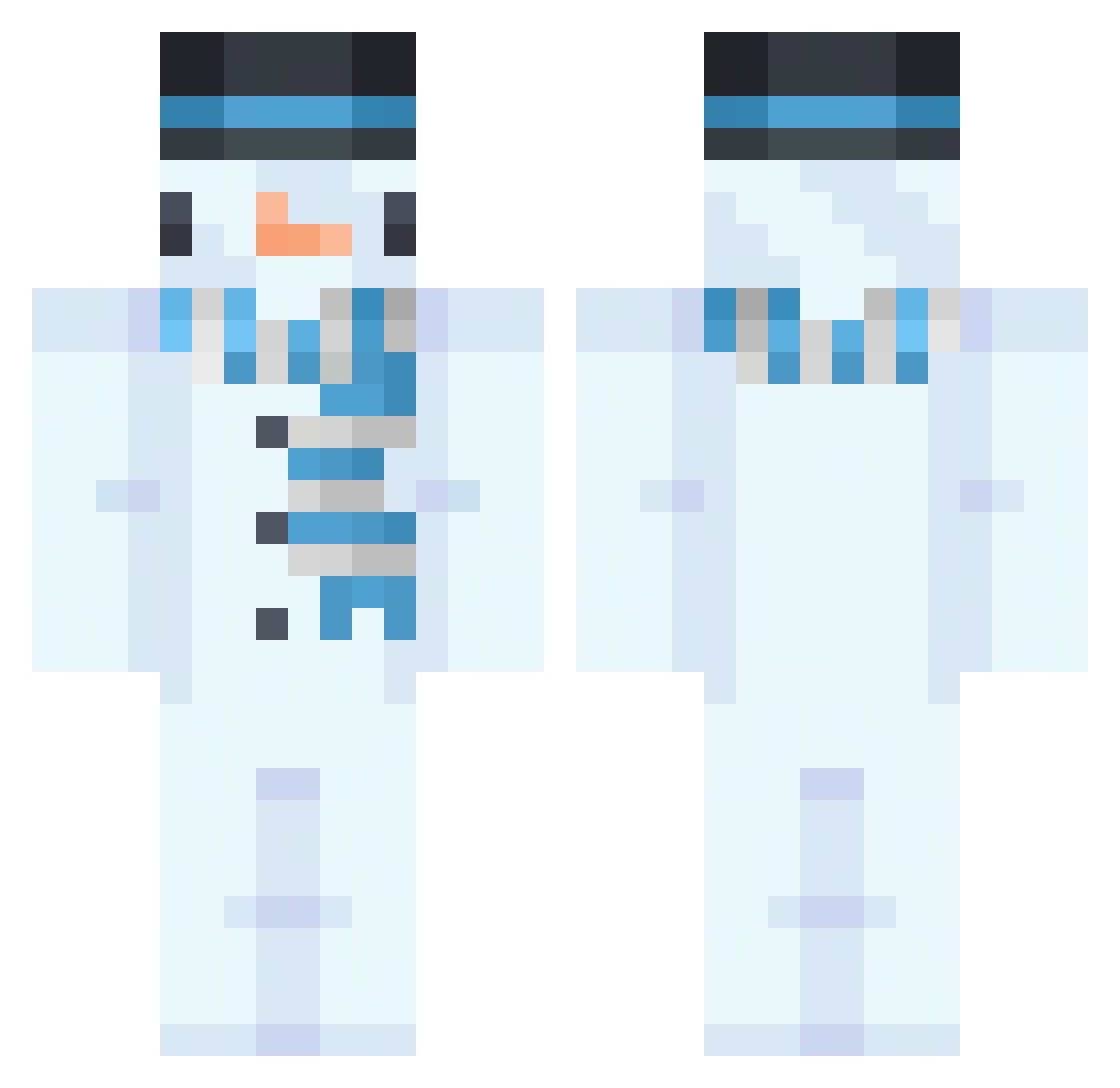 MinhChau07 Minecraft skin, front and back view