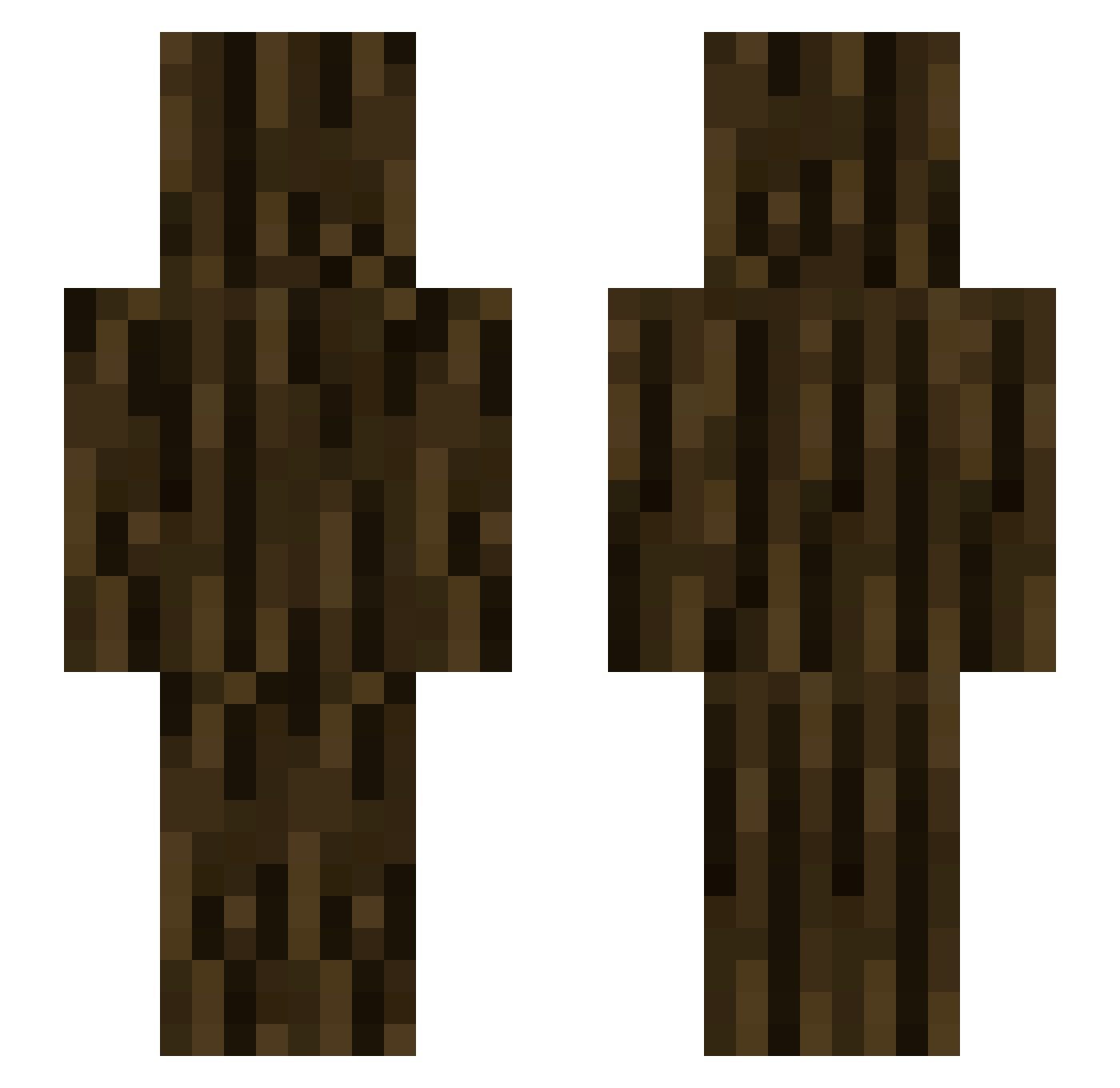 JacoM16 Minecraft skin, front and back view
