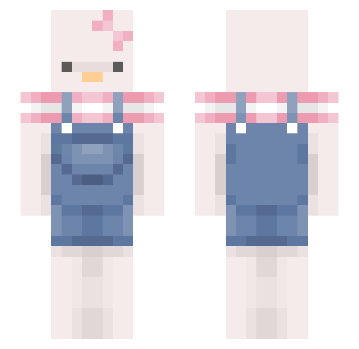 Celina65 Minecraft skin, front and back view