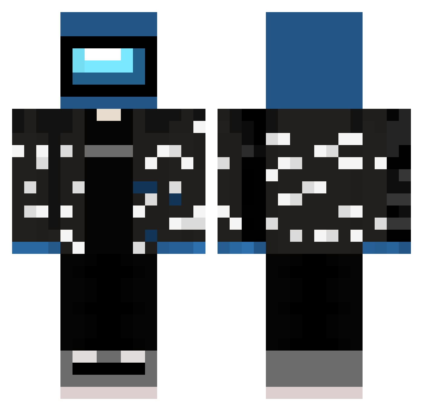 Fan_Girl72 Minecraft skin, front and back view