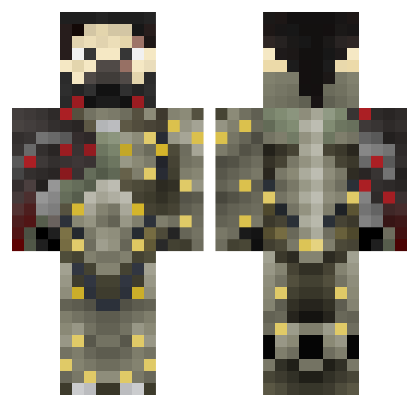 katta1977 Minecraft skin, front and back view