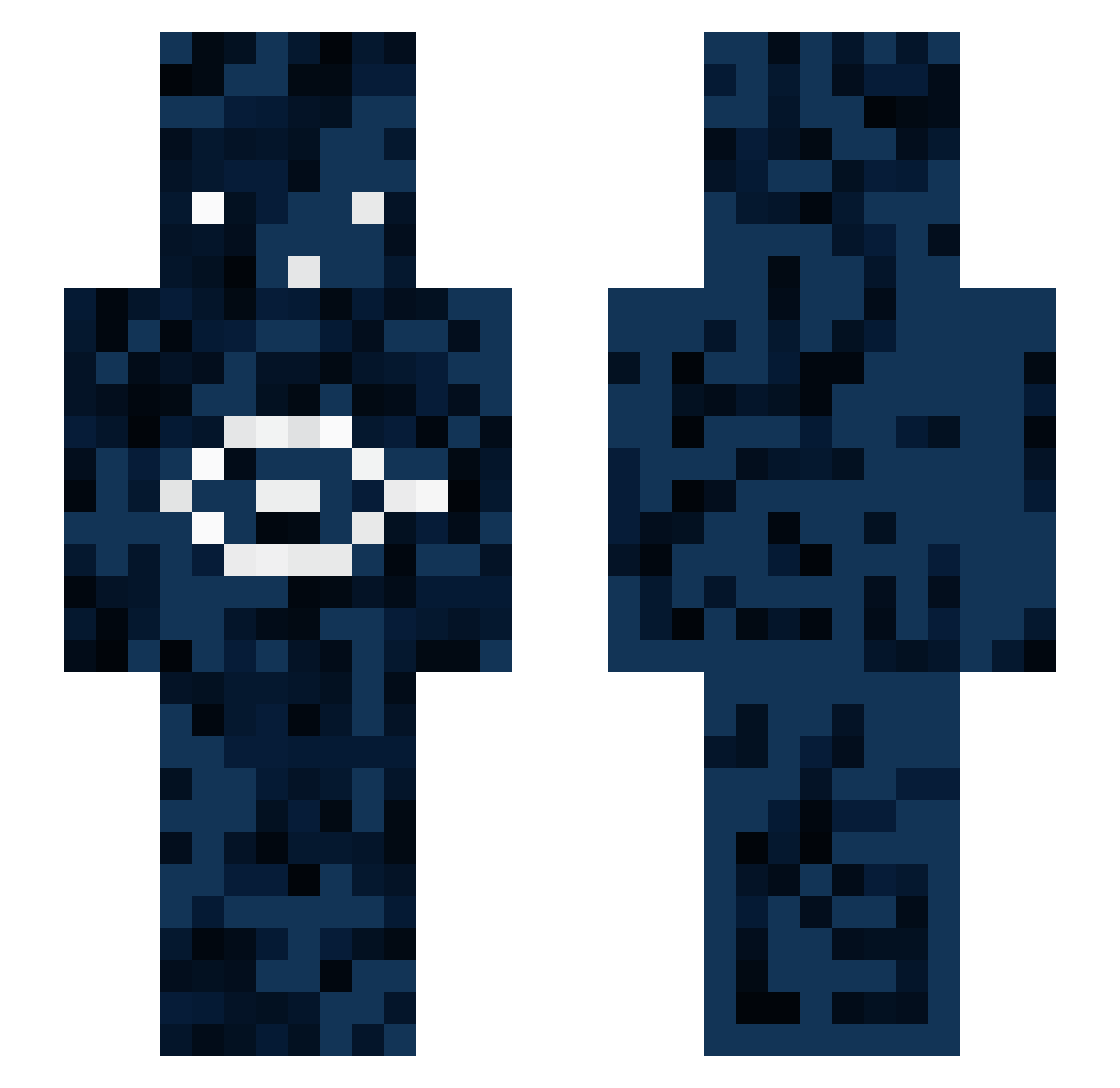 Bogi15 Minecraft skin, front and back view