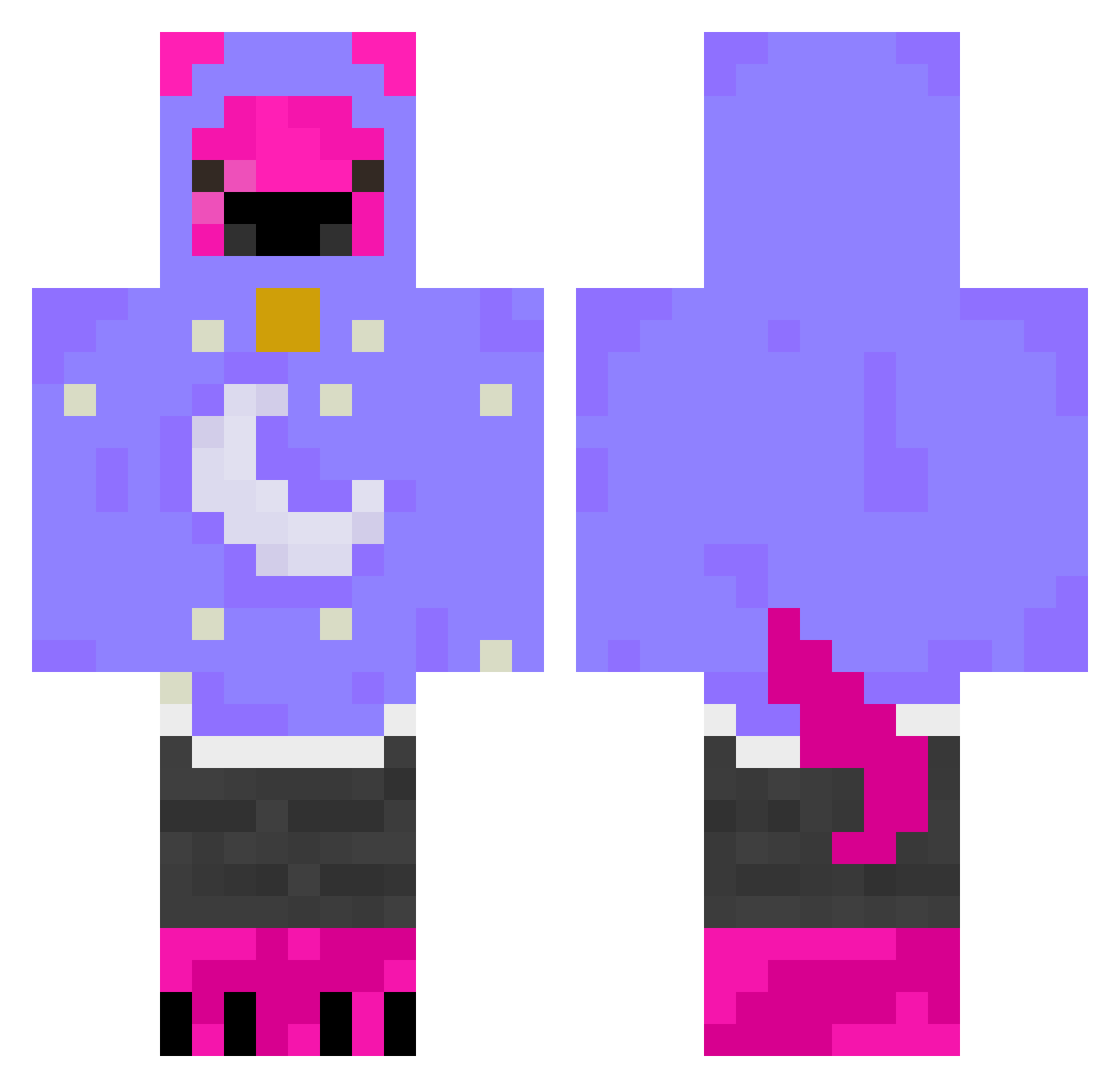 Corradosuper Minecraft skin, front and back view