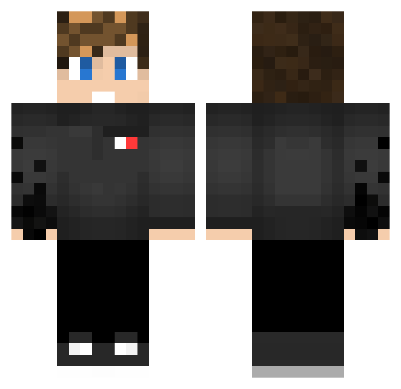 _OLIE Minecraft skin, front and back view