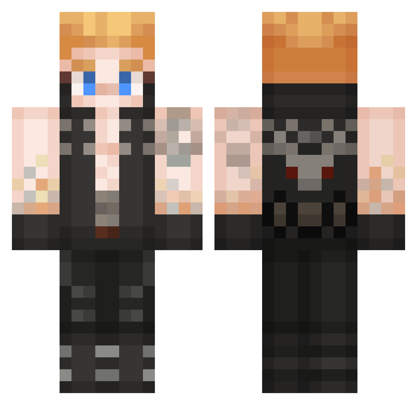 SobremFan Minecraft skin, front and back view