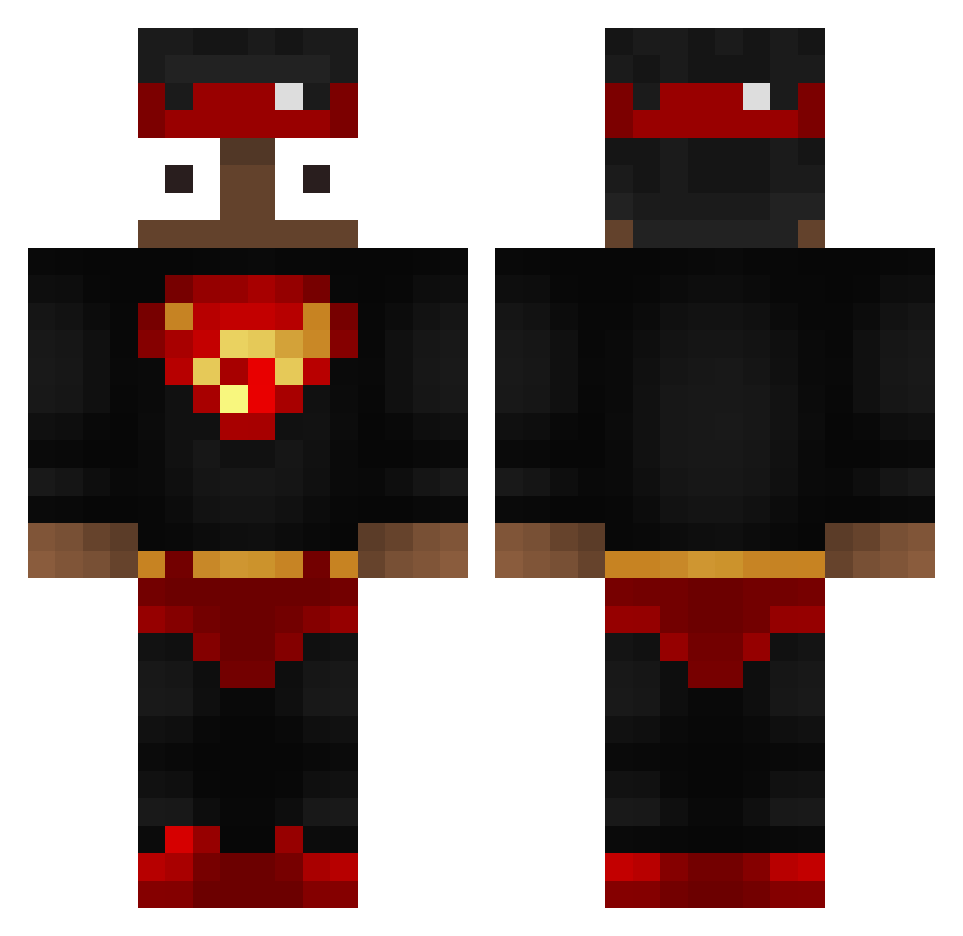 5LeafClover_ Minecraft skin, front and back view