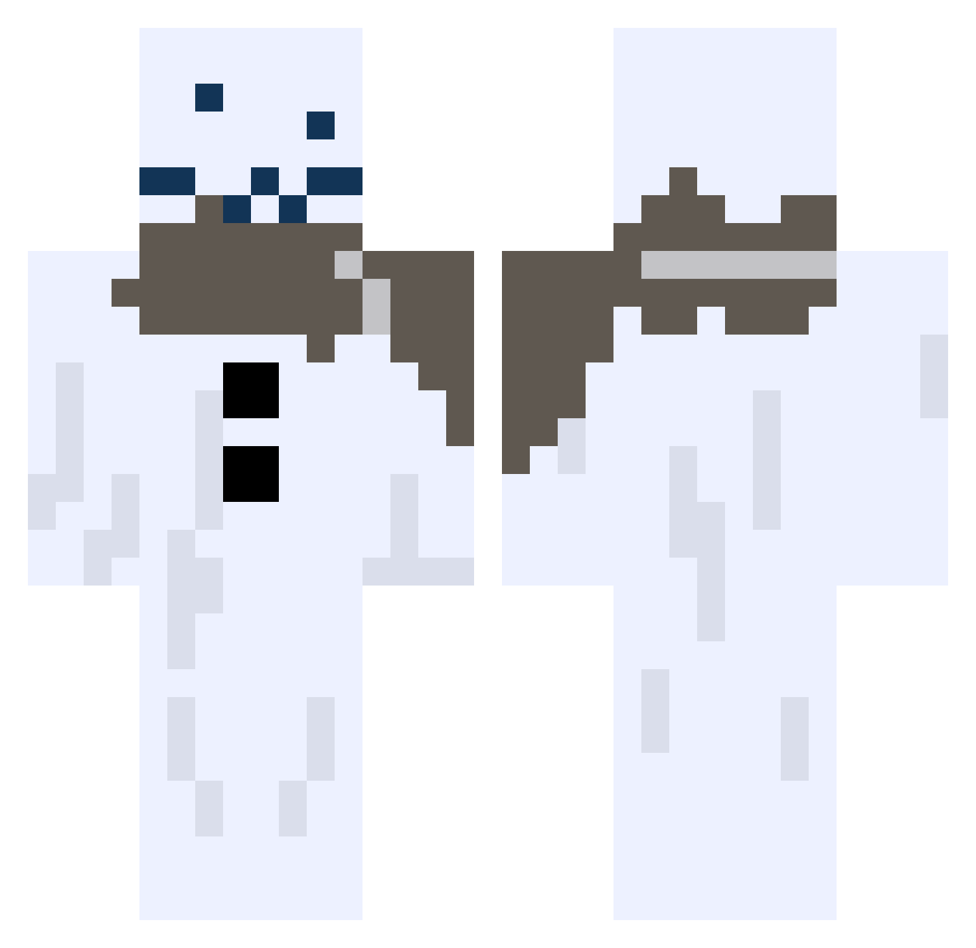 MrBeans29 Minecraft skin, front and back view