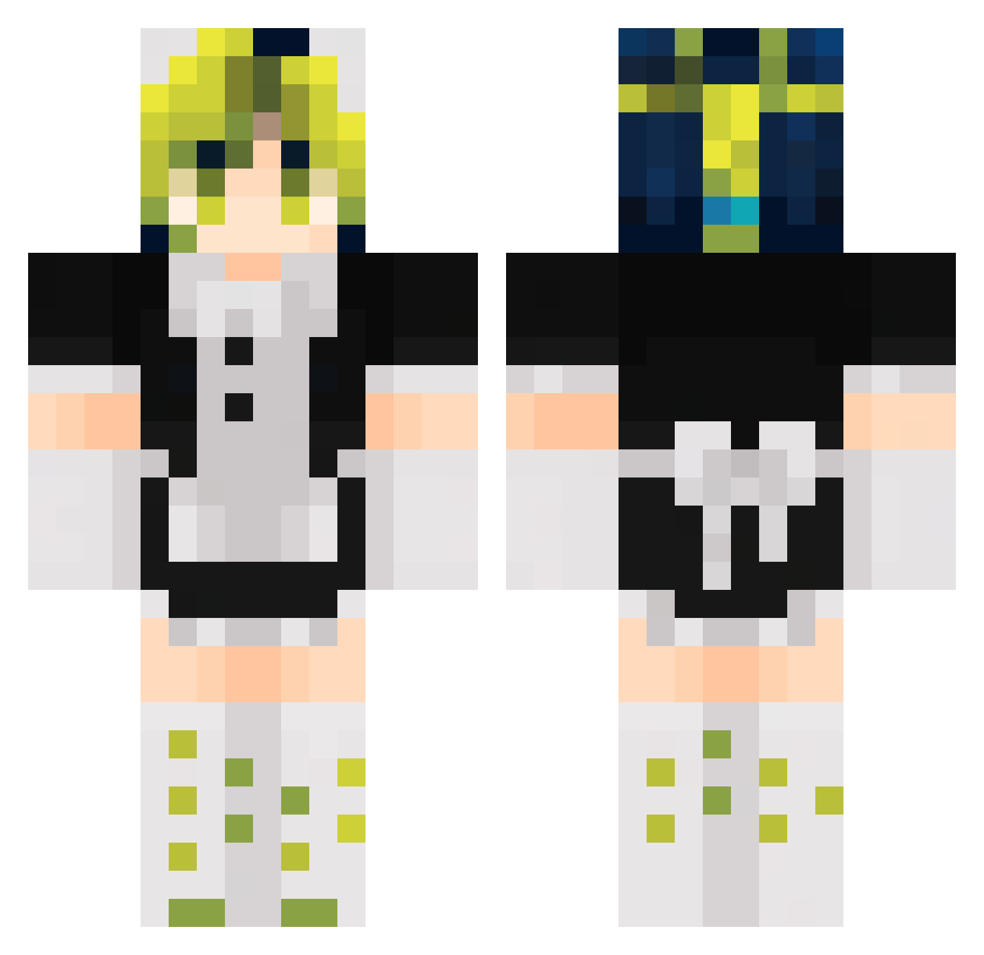 JeSuisToad Minecraft skin, front and back view