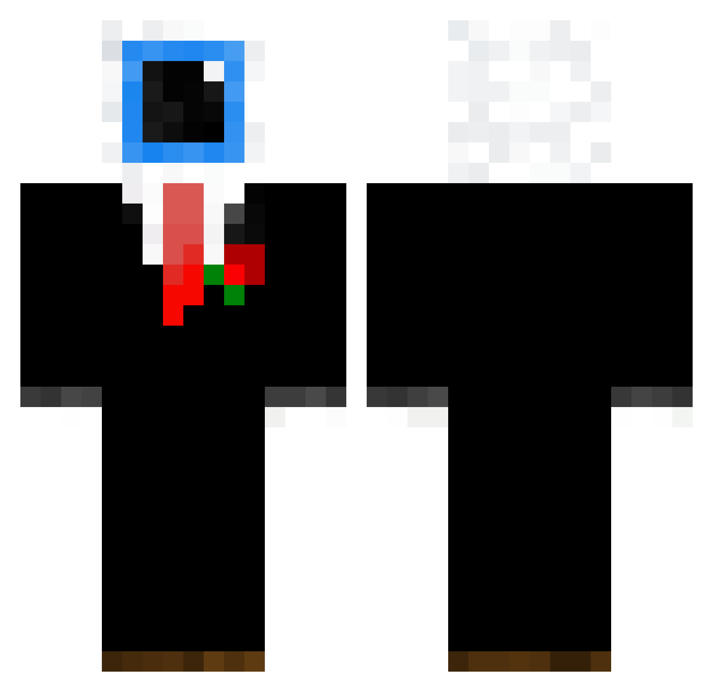 beeEEENN Minecraft skin, front and back view