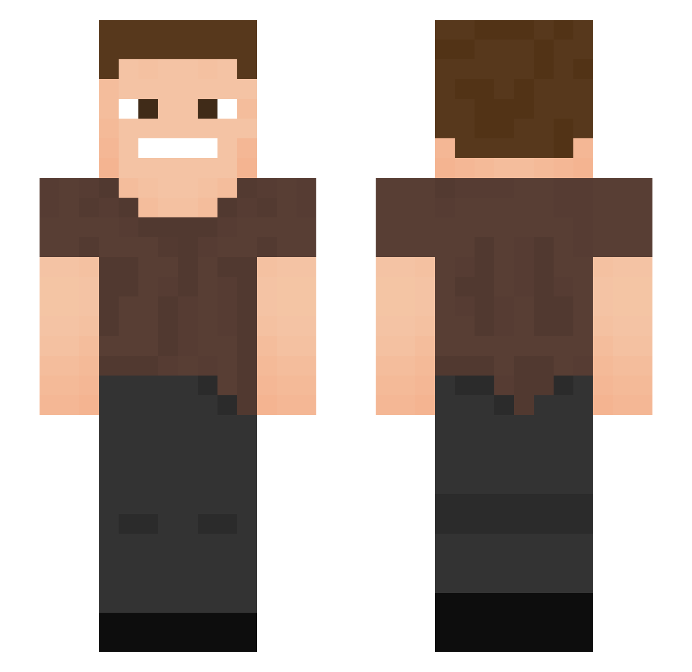 H3LPIMCONST1P8D Minecraft skin, front and back view