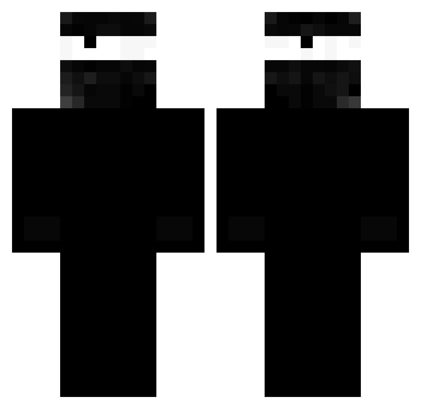 elvapo101 Minecraft skin, front and back view