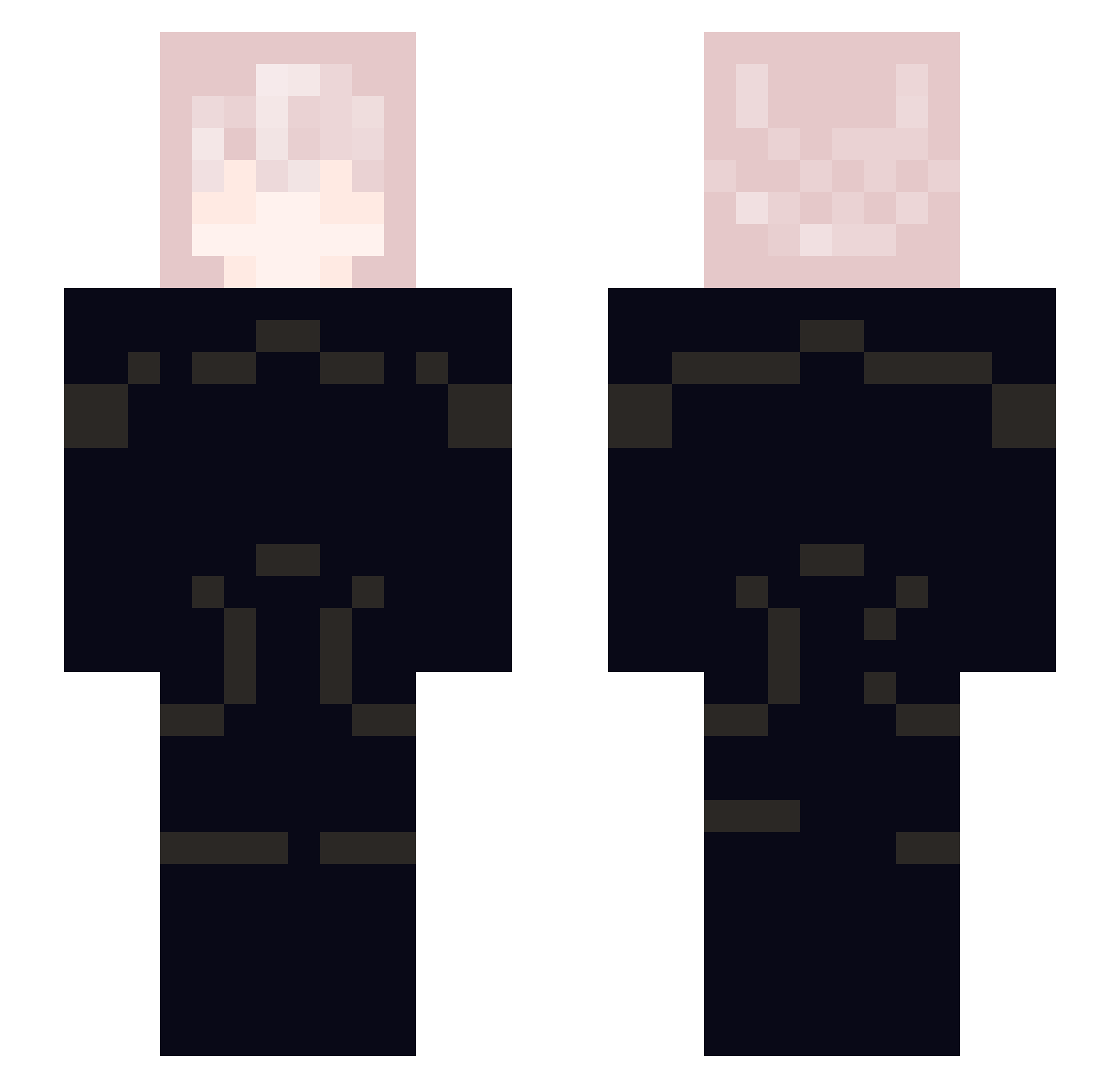 kiiryo Minecraft skin, front and back view