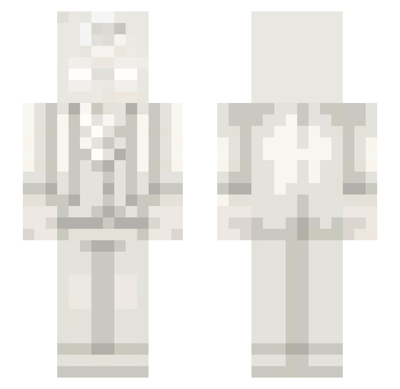 ntblanc Minecraft skin, front and back view