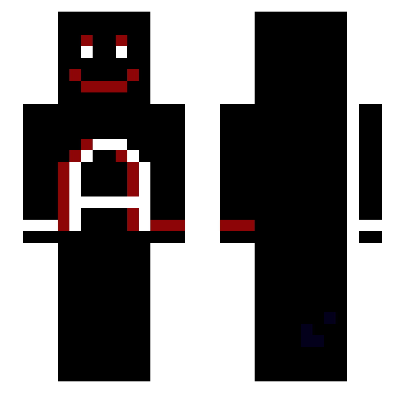 ambadanski Minecraft skin, front and back view