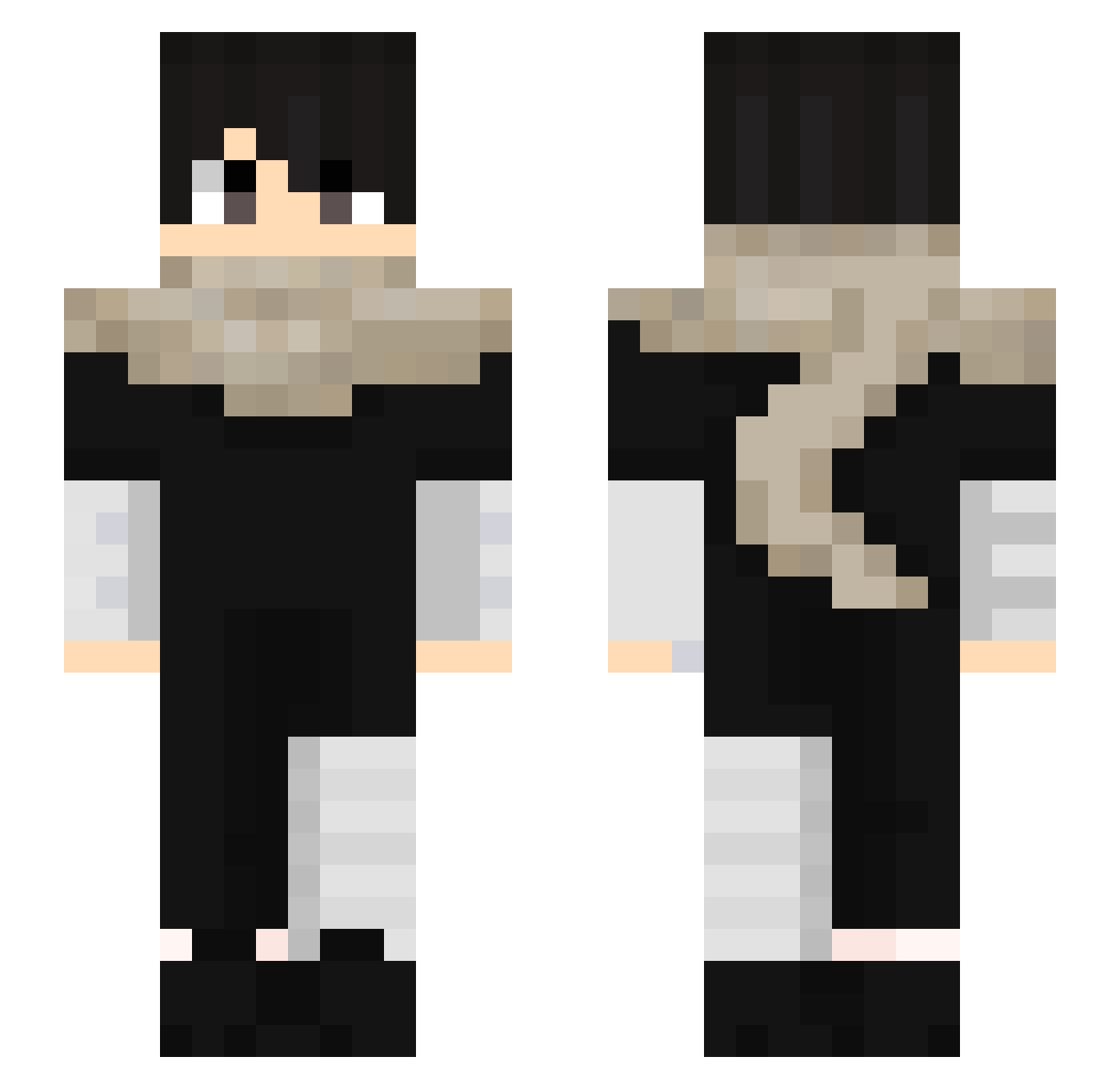 zRsmZ Minecraft skin, front and back view