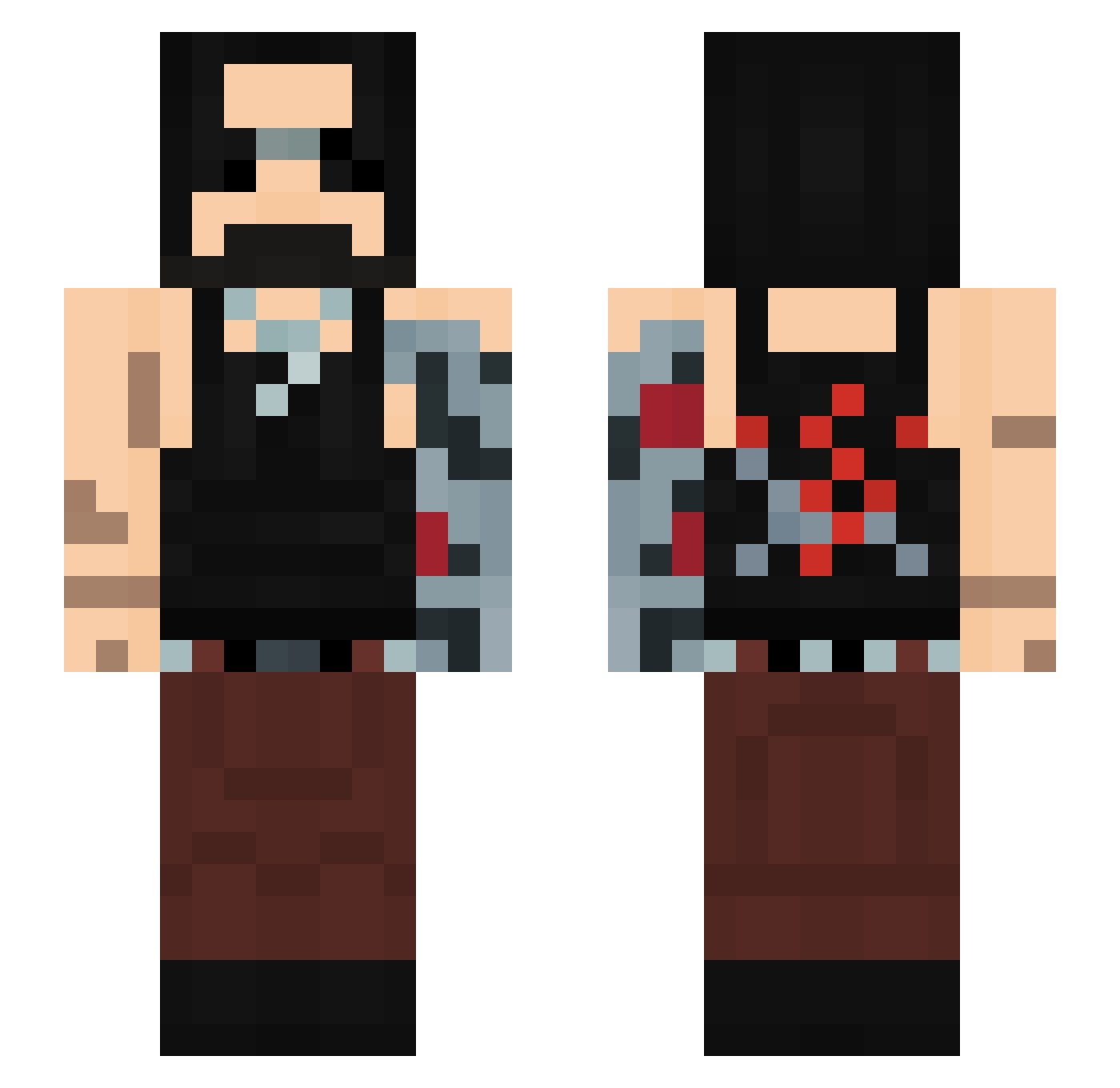 S1ormerr Minecraft skin, front and back view