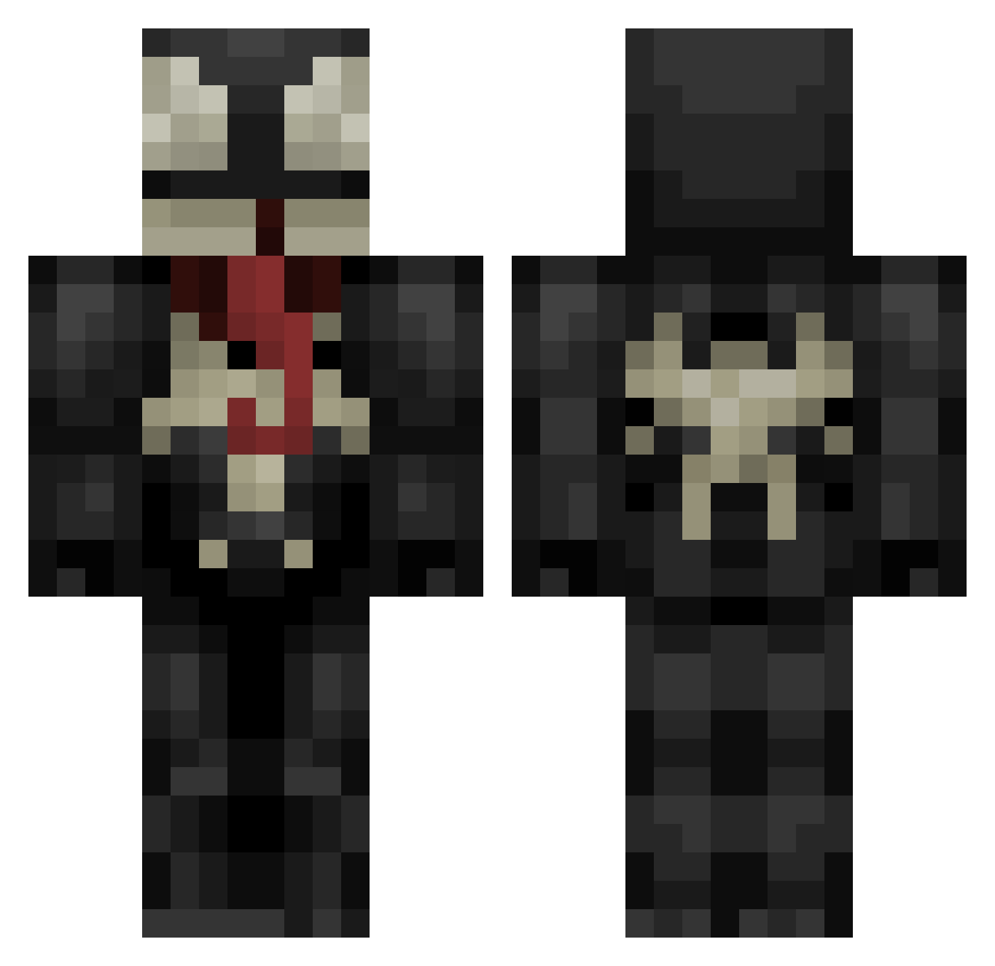 MarlonMelone1337 Minecraft skin, front and back view