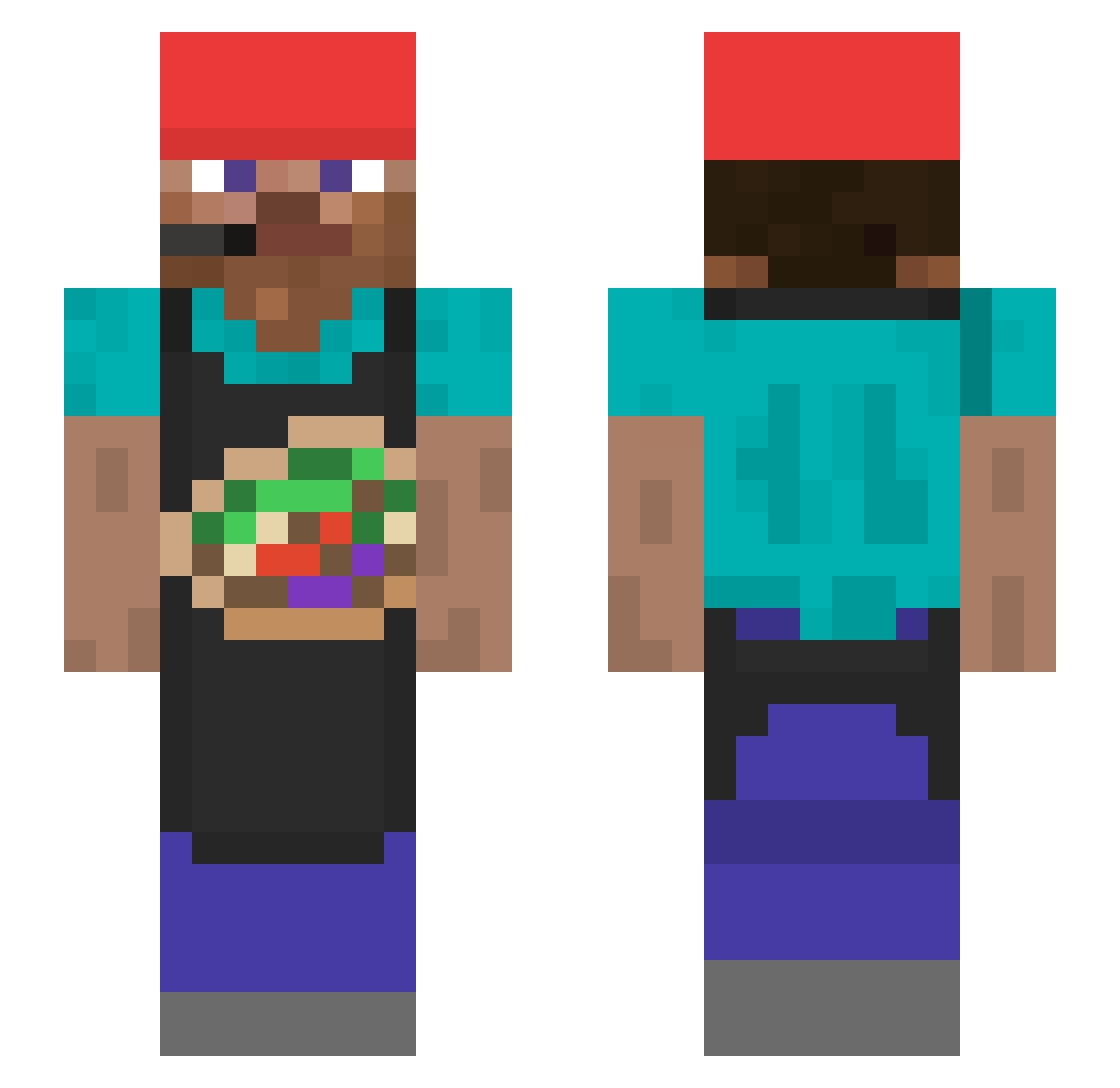Lord_Gartenstuhl Minecraft skin, front and back view