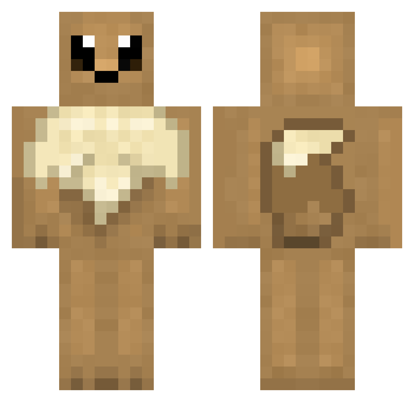 SorcererNathan Minecraft skin, front and back view
