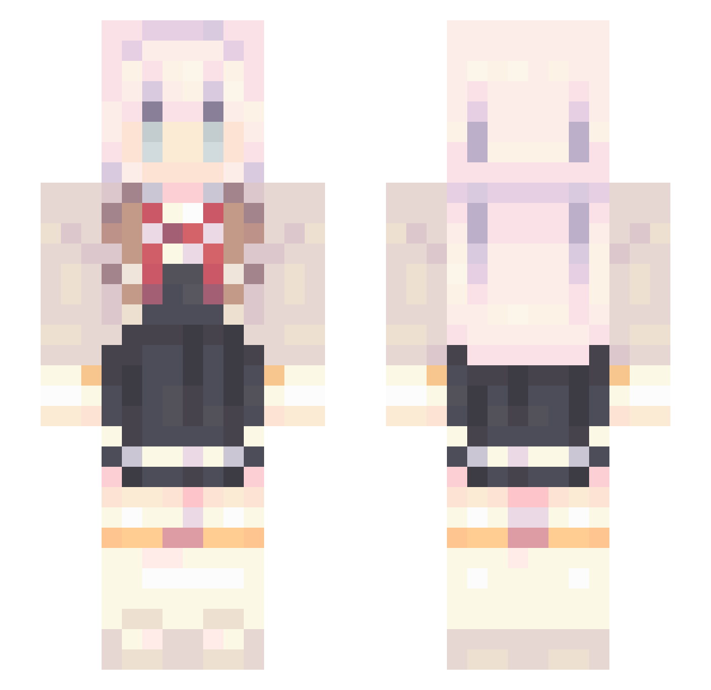 Tsukasa_OwO Minecraft skin, front and back view