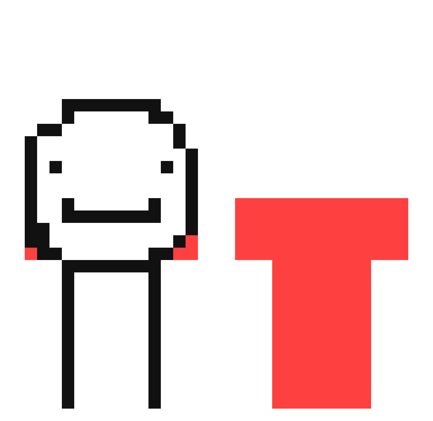 tkut Minecraft skin, front and back view