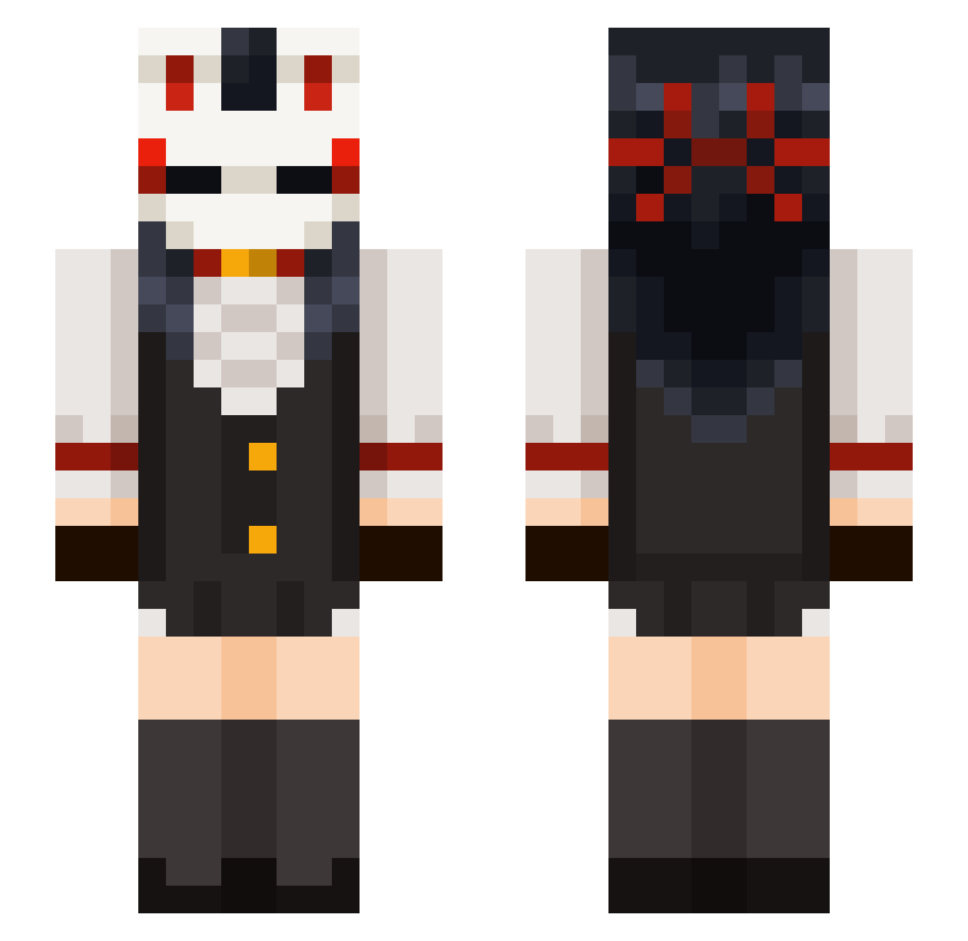 Damselette_No3 Minecraft skin, front and back view