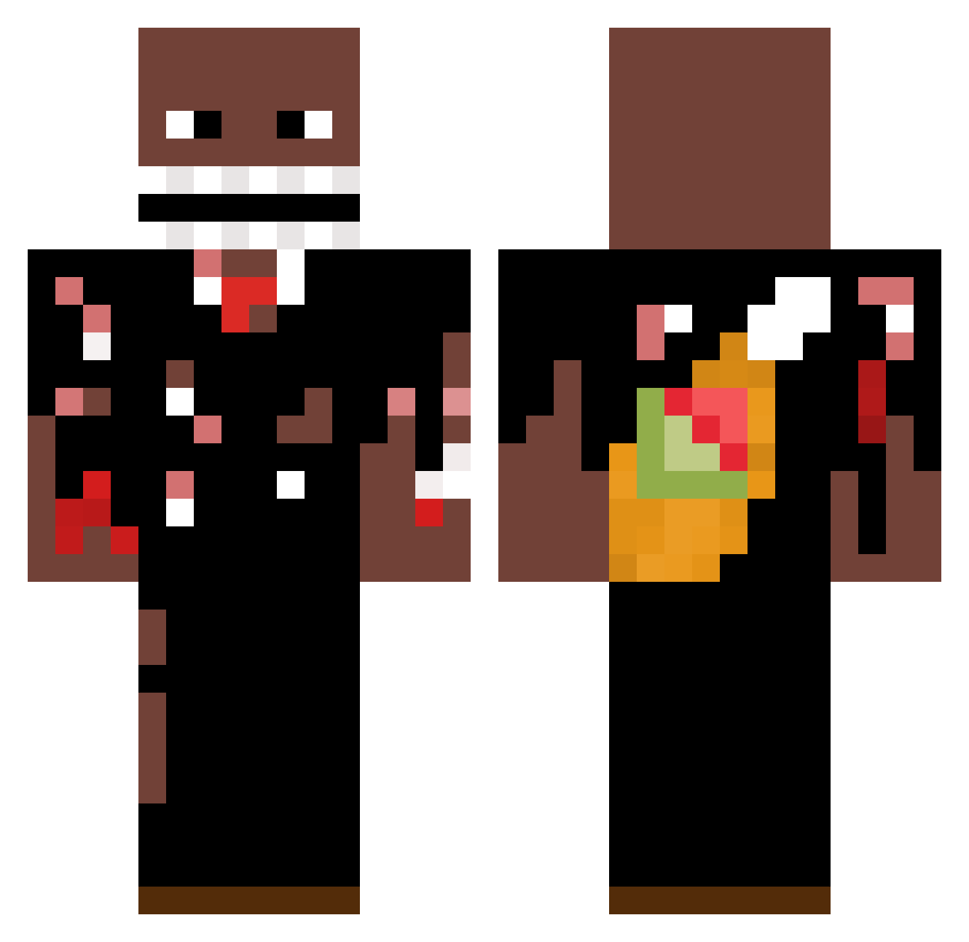 FunkyCool11 Minecraft skin, front and back view