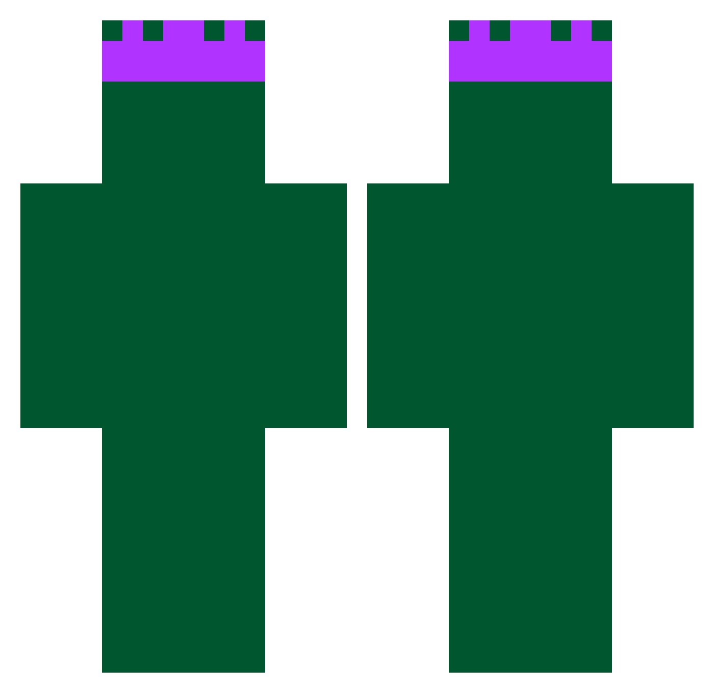BBBoss191 Minecraft skin, front and back view