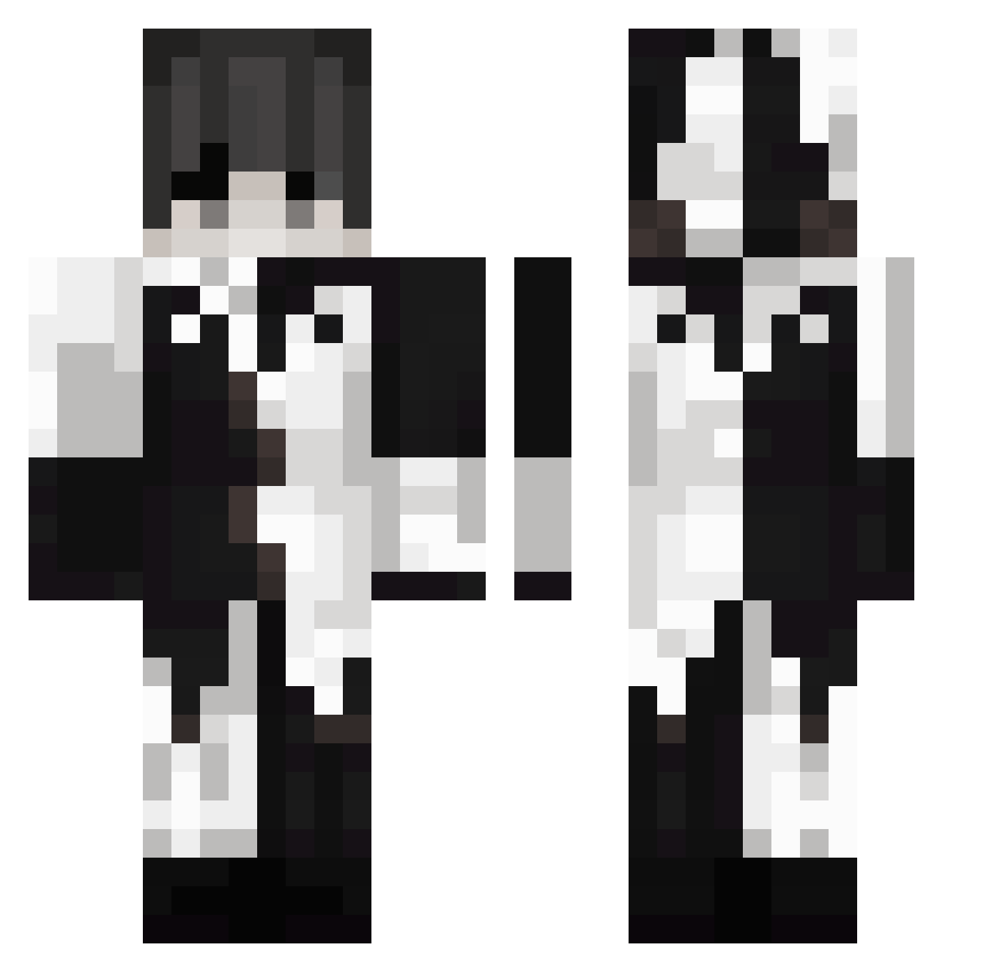 Kombat_63 Minecraft skin, front and back view