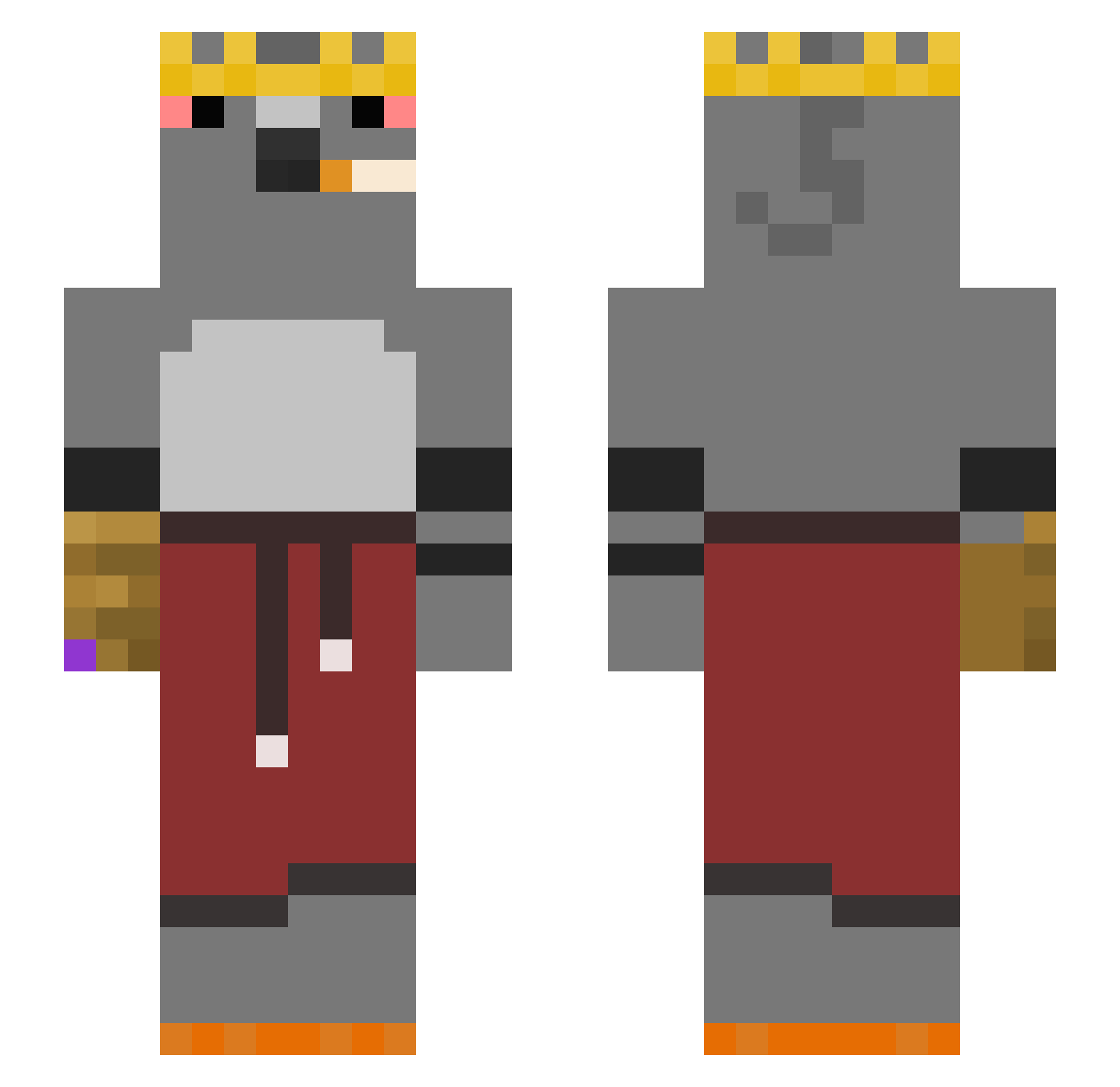 Ideal_Anarchism Minecraft skin, front and back view