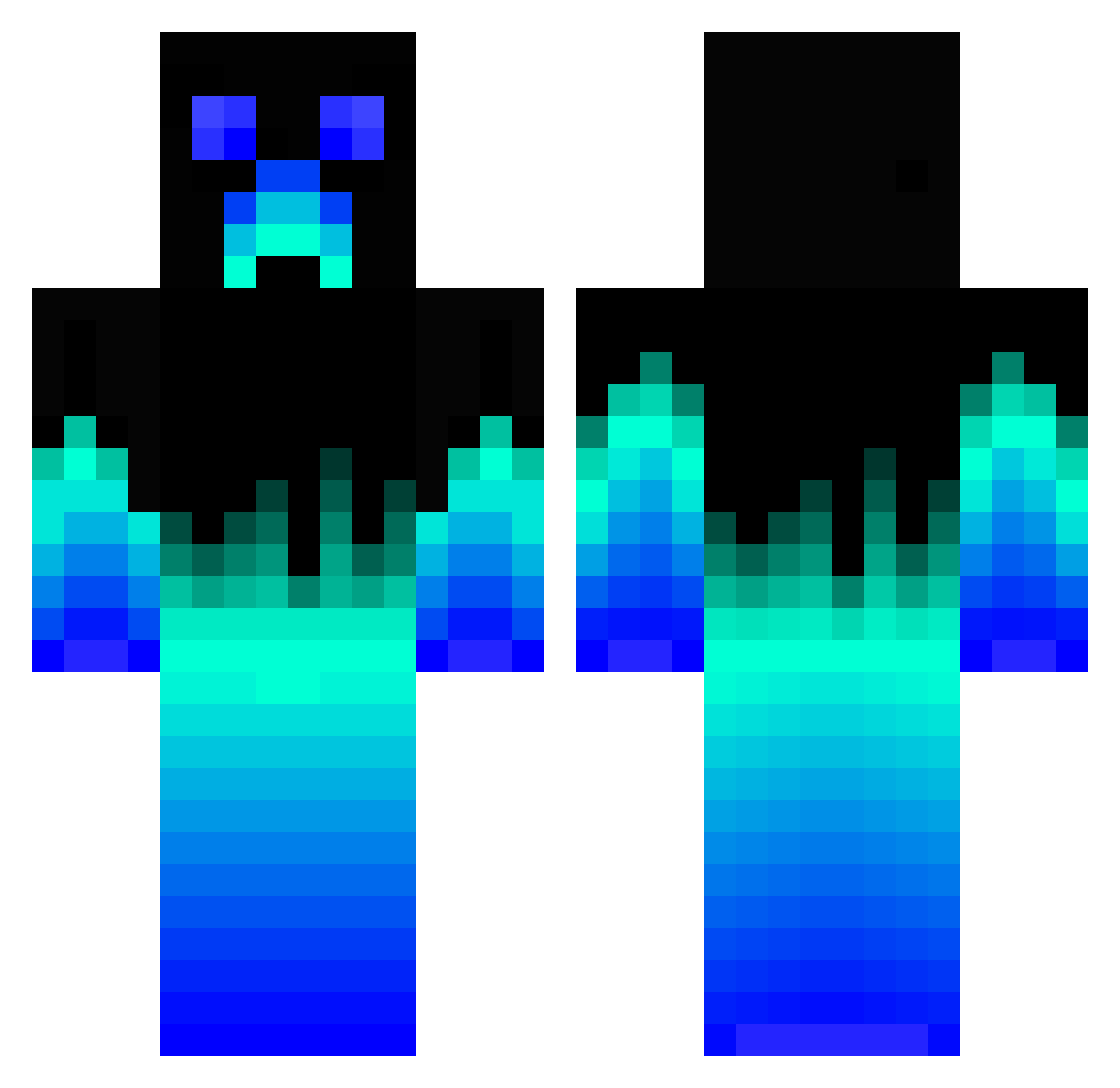 ntbx4303 Minecraft skin, front and back view