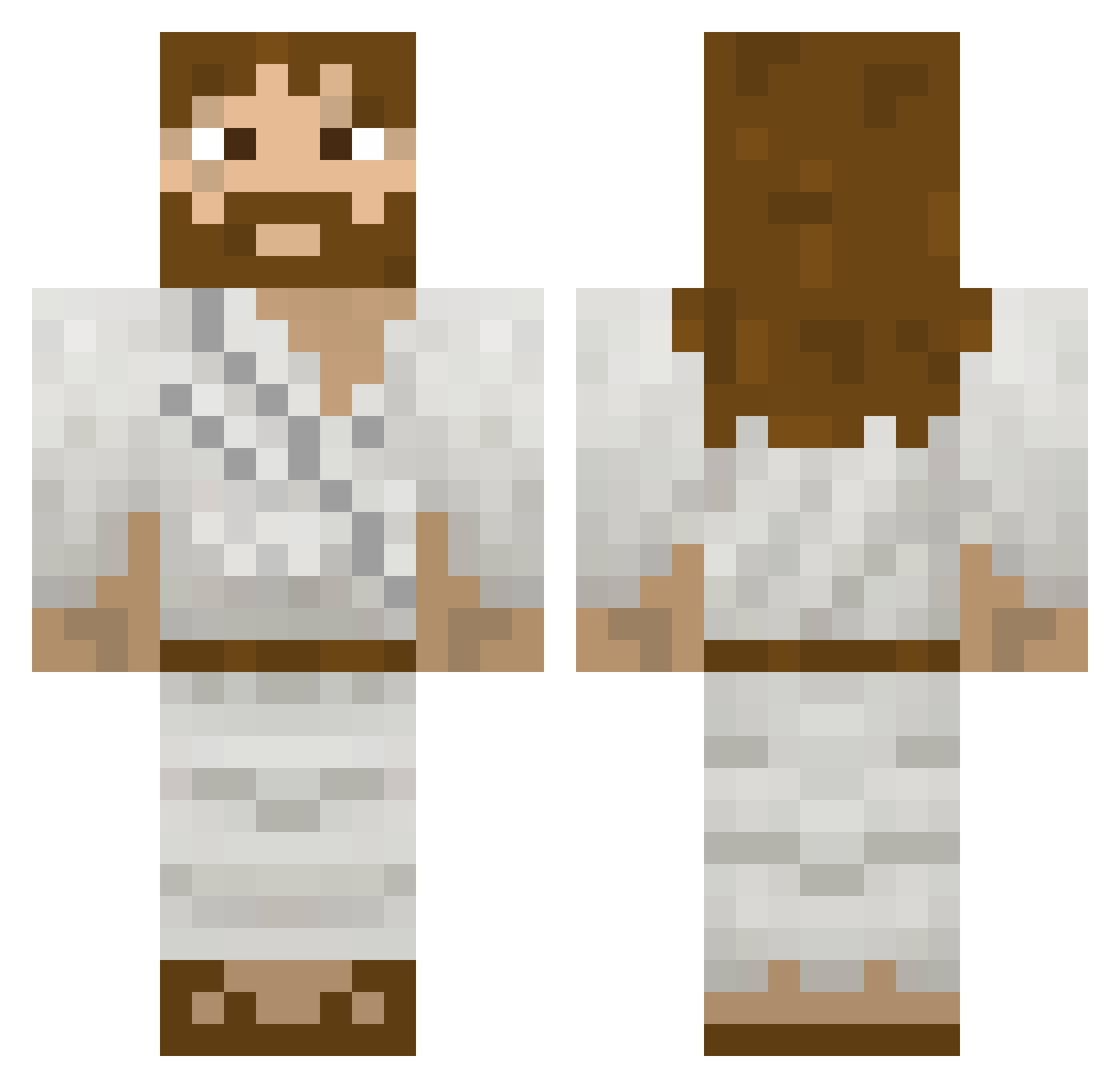 Nagel41 Minecraft skin, front and back view