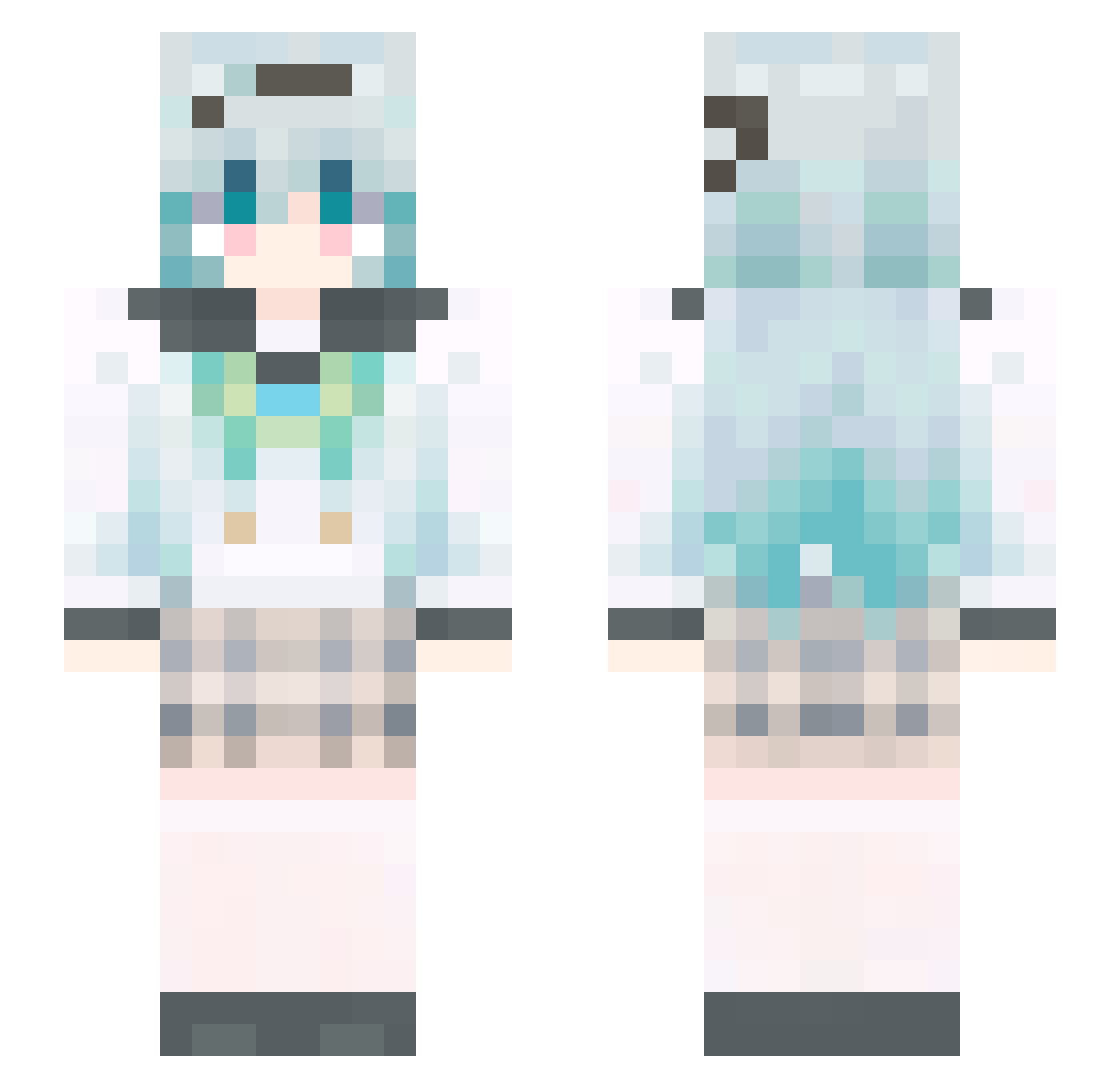 Da_VinciAAA Minecraft skin, front and back view