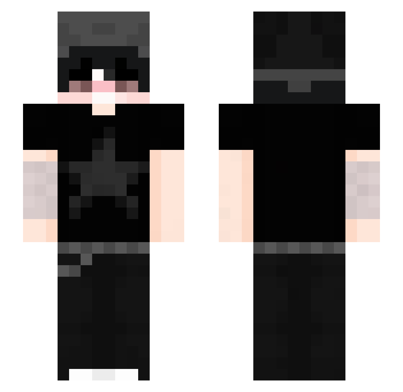 x1NovaZ Minecraft skin, front and back view