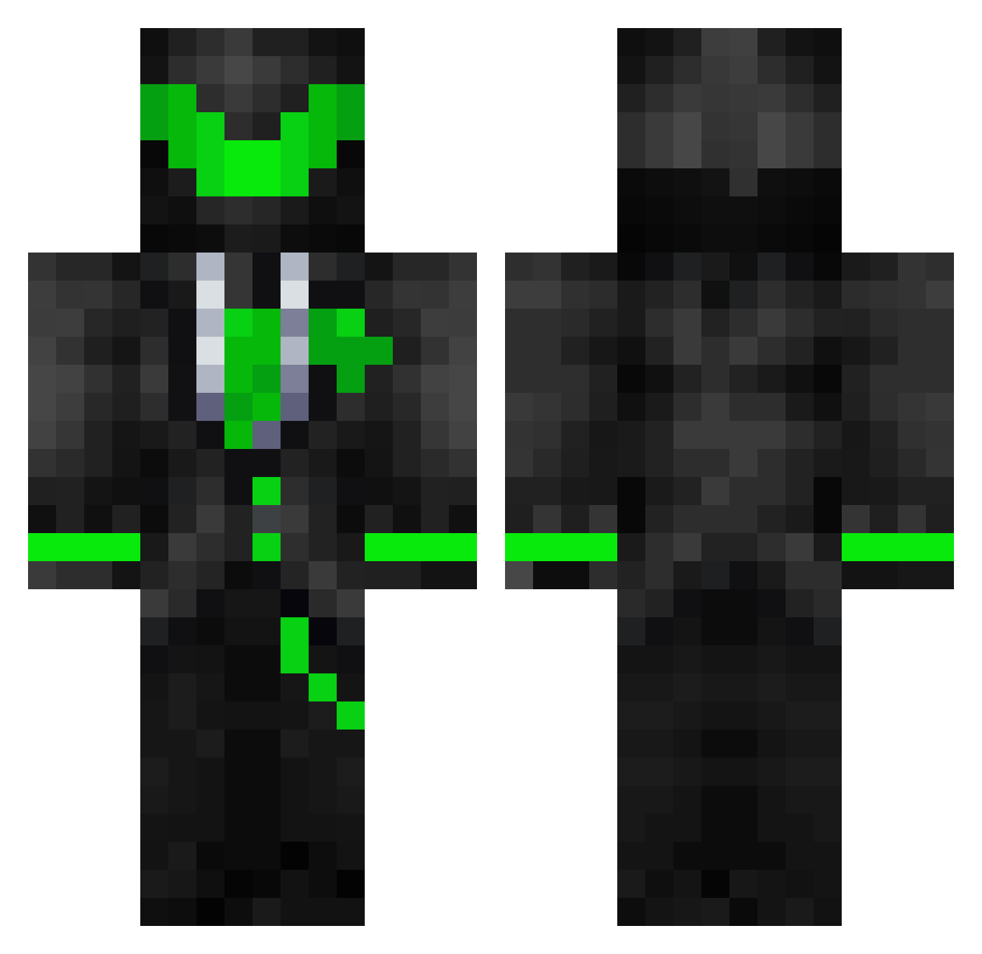 TheVogonPoet42 Minecraft skin, front and back view