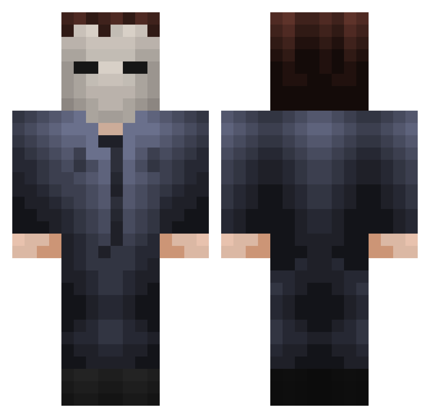 mexicancartels Minecraft skin, front and back view