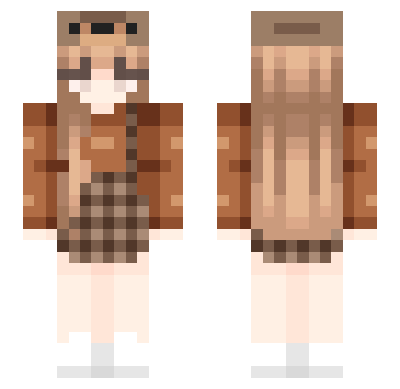 lilmaria214 Minecraft skin, front and back view
