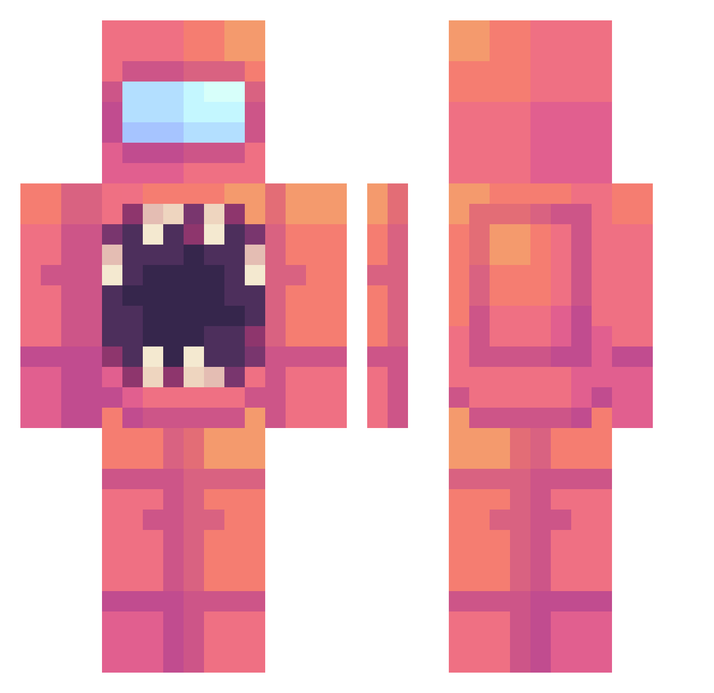 ThatsDoodle Minecraft skin, front and back view