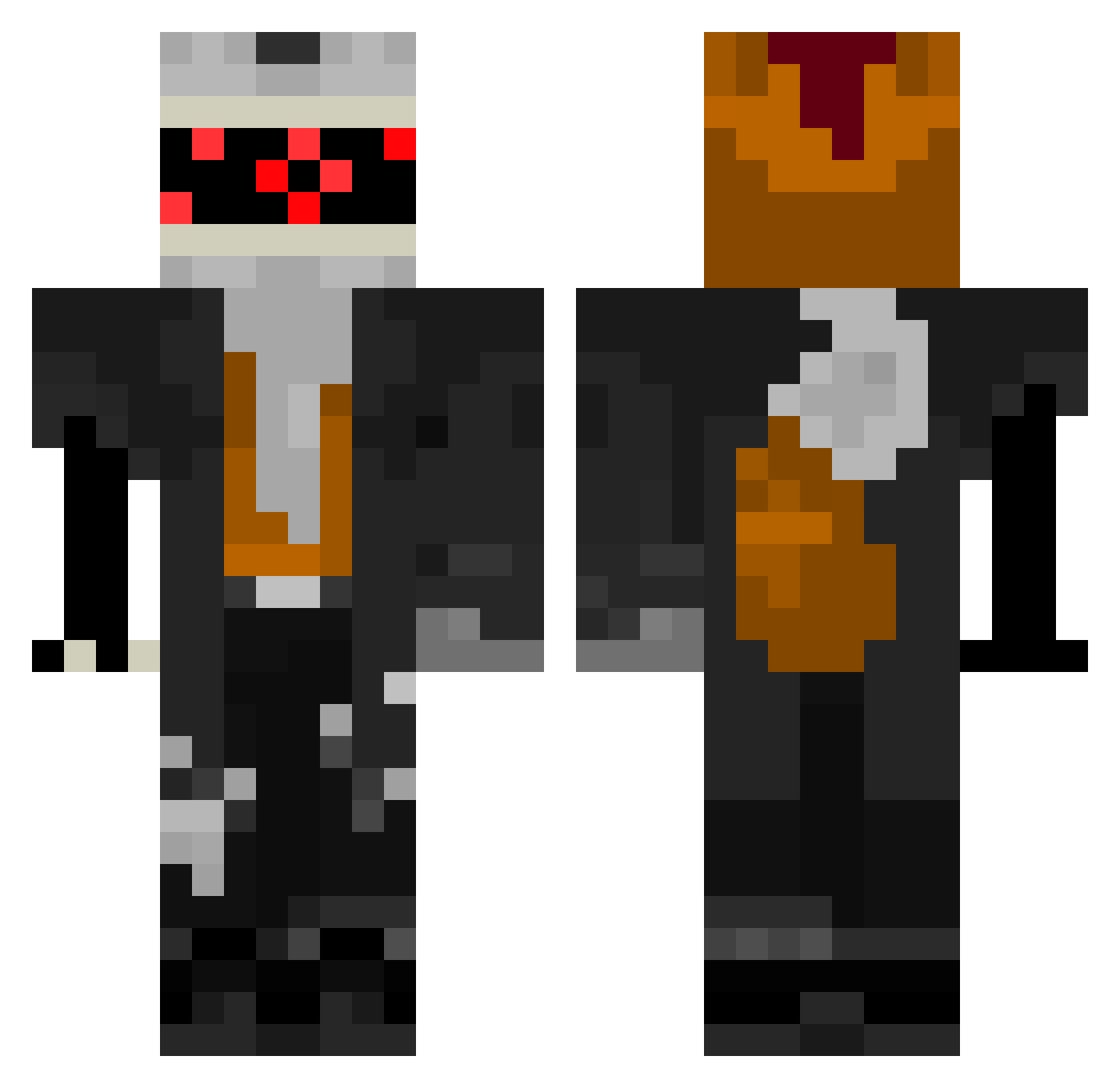 TH3_Sulfur Minecraft skin, front and back view