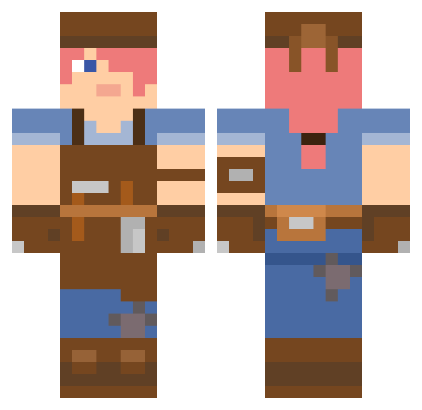 iiJovianii Minecraft skin, front and back view